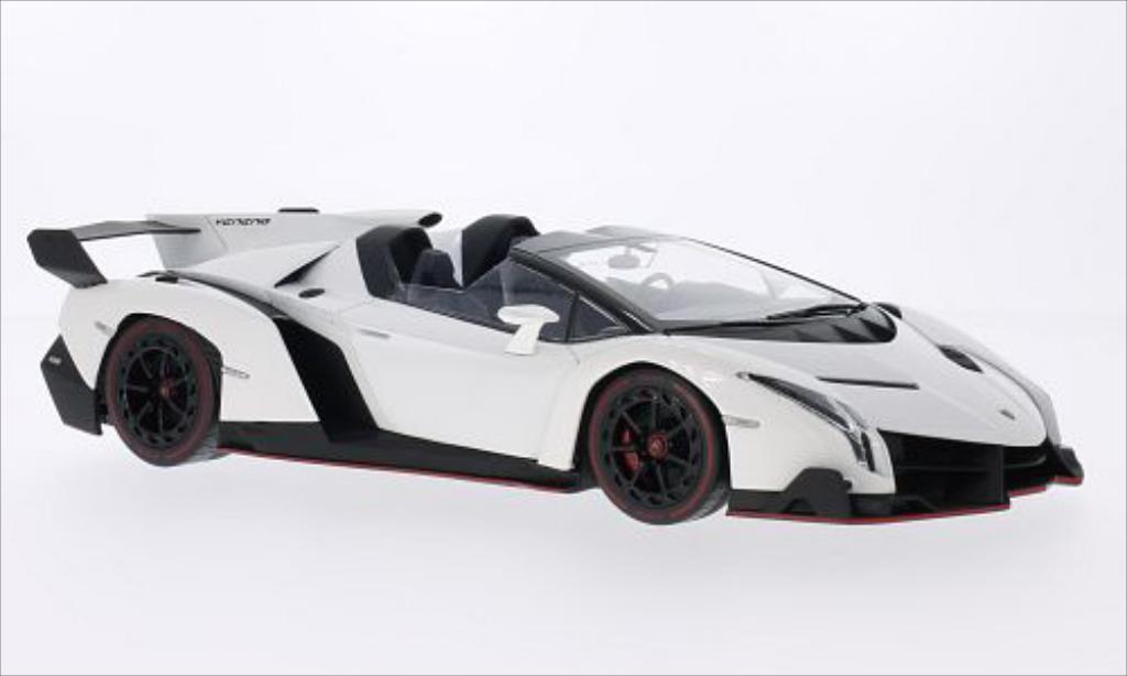 Lamborghini Veneno 1/18 Kyosho Roadster metallic wit/rood modelauto