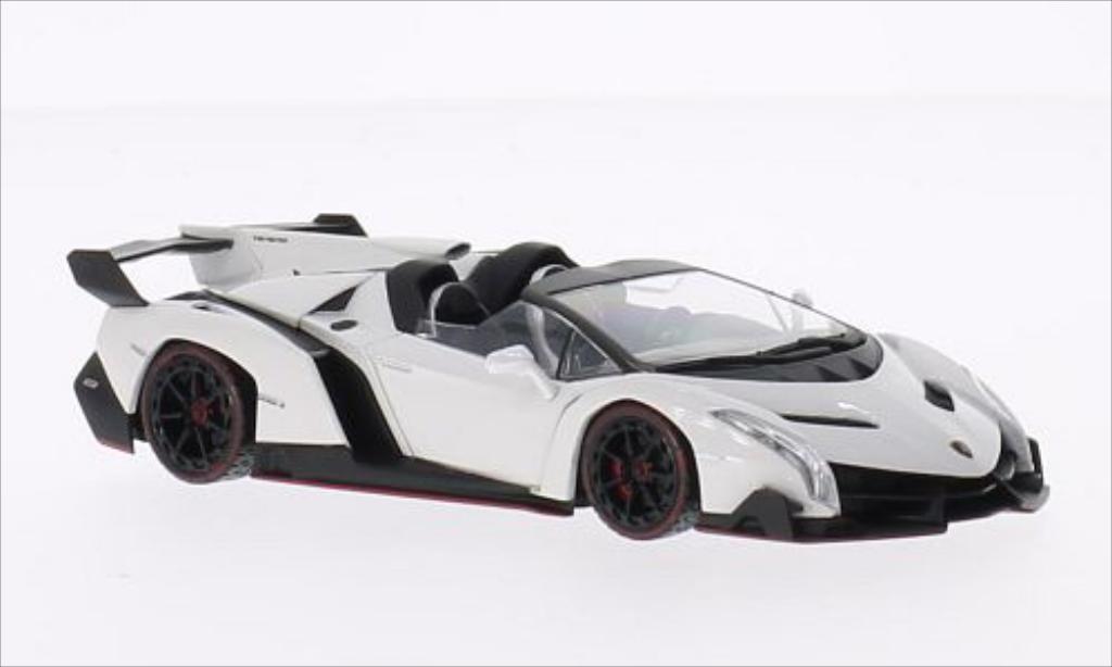 Lamborghini Veneno 1/43 Kyosho Roadster wit/rood modelauto