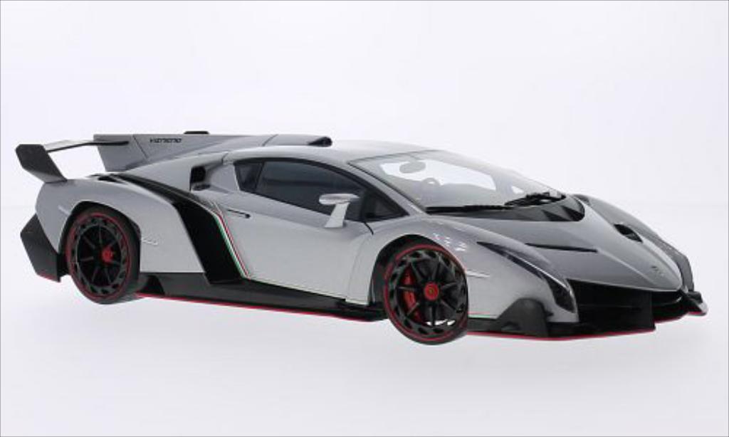 Lamborghini Veneno 1/18 Autoart Showcar Salon Genf metallic grijs 2013 modelauto