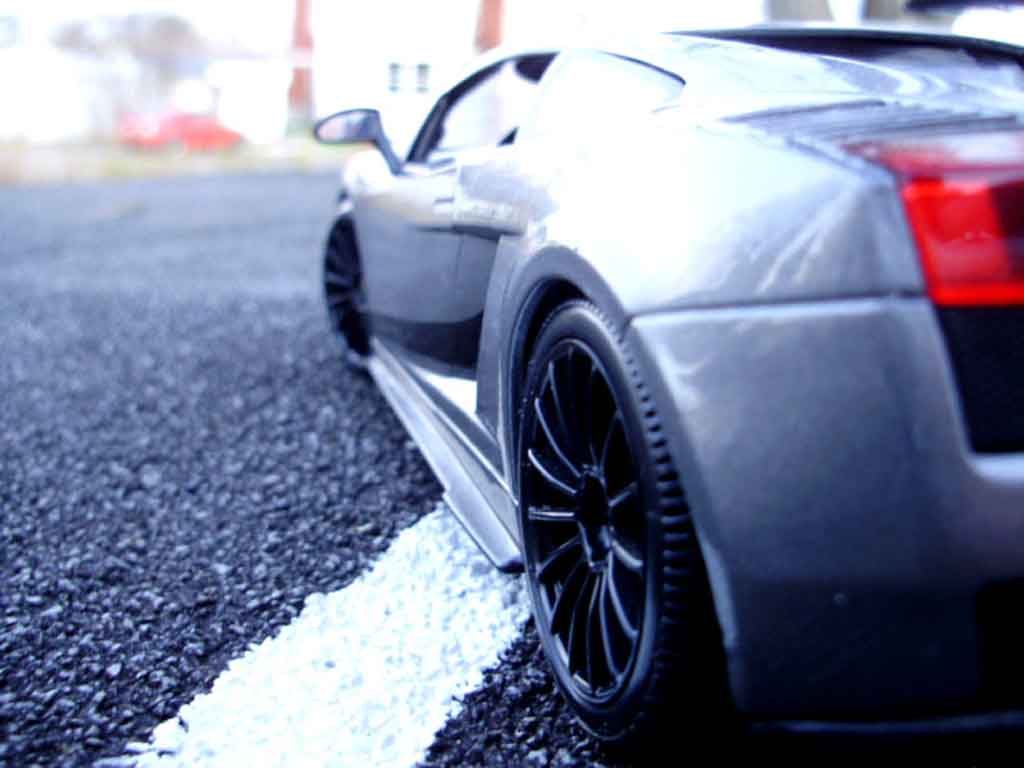 Lamborghini Gallardo Superleggera grijs foncee 1/18 Maisto