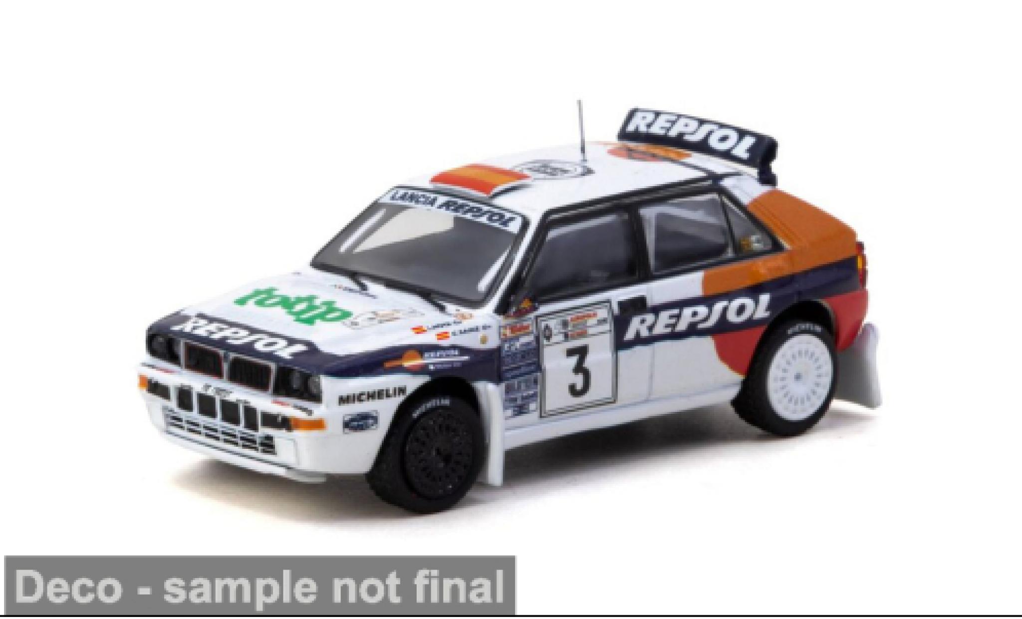 Lancia Delta 1/64 Tarmac Works HF Integrale Acropolis Rally 1993 C.Sainz/L.Moya 1:64 modelauto