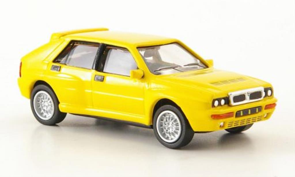Lancia Delta 1/87 Ricko HF Integrale Evo 2 geel 1992 modelauto
