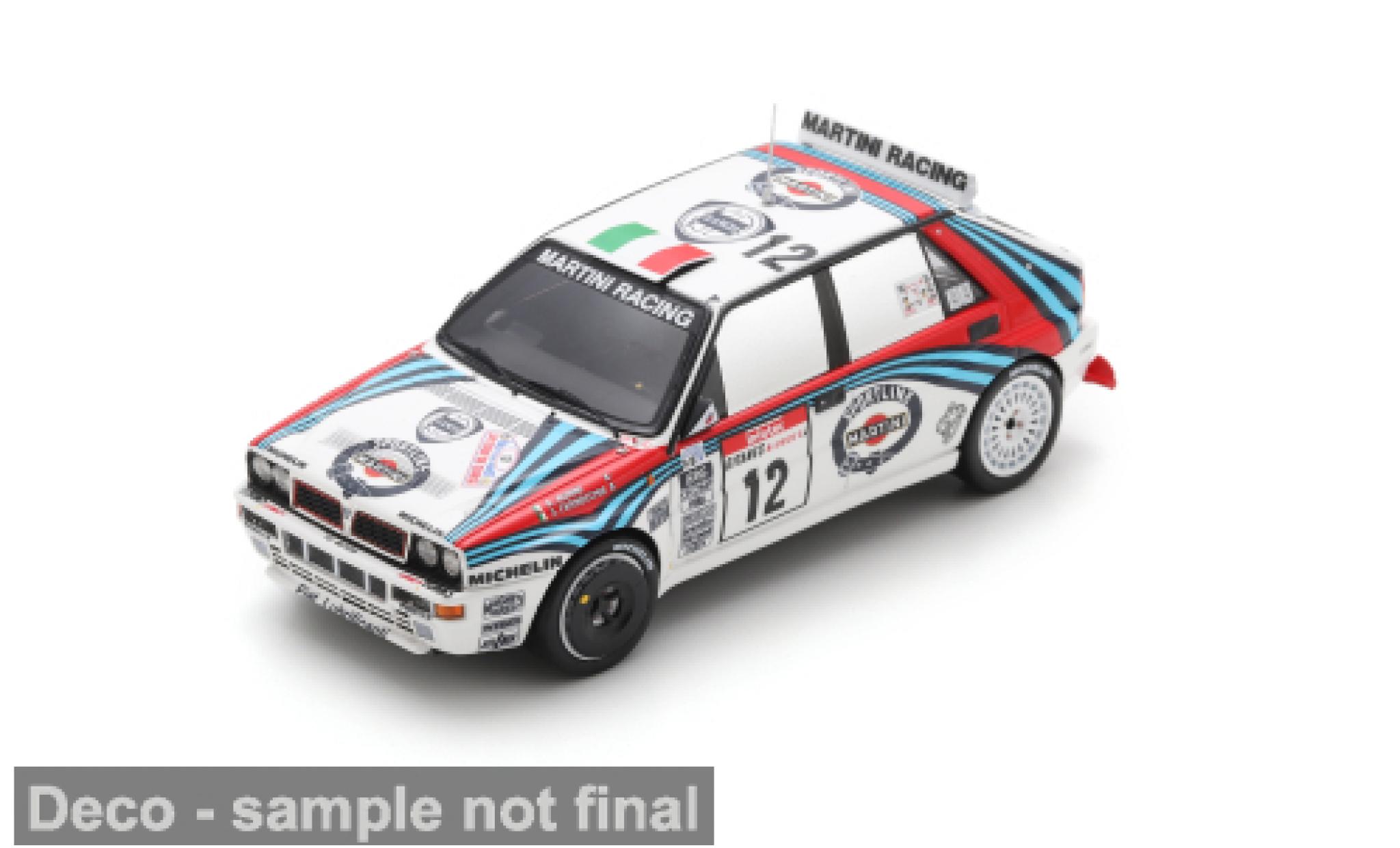 Lancia Delta 1/43 Spark HF integrale EVO Tour de Corse 1992 #12 A.Aghini/S.Farnocchia 1:43 modelauto
