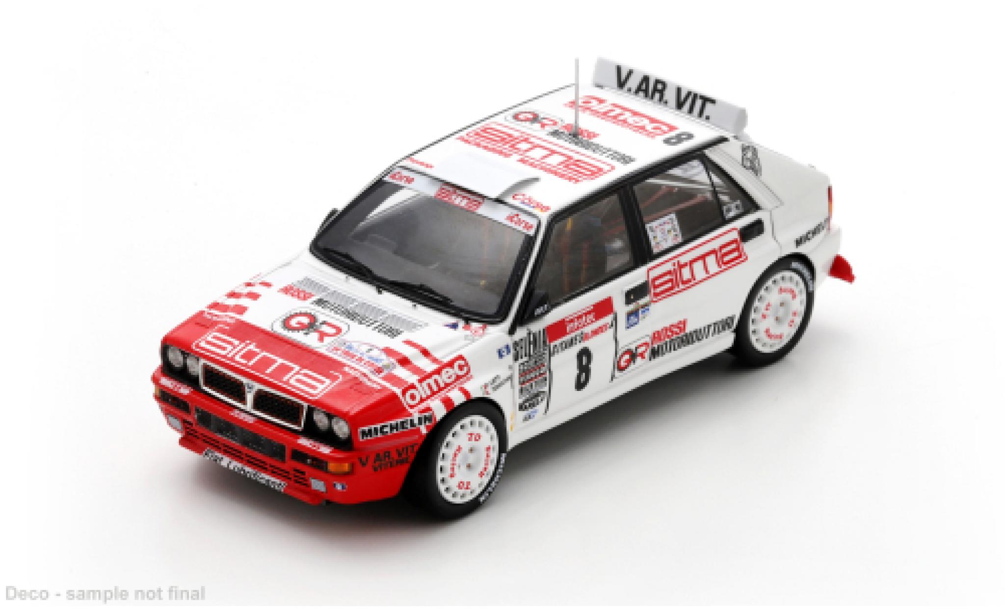 Lancia Delta 1/43 Spark HF integrale EVO Tour de Corse 1992 #8 P.Liatti/L.Tedeschini 1:43 modelauto