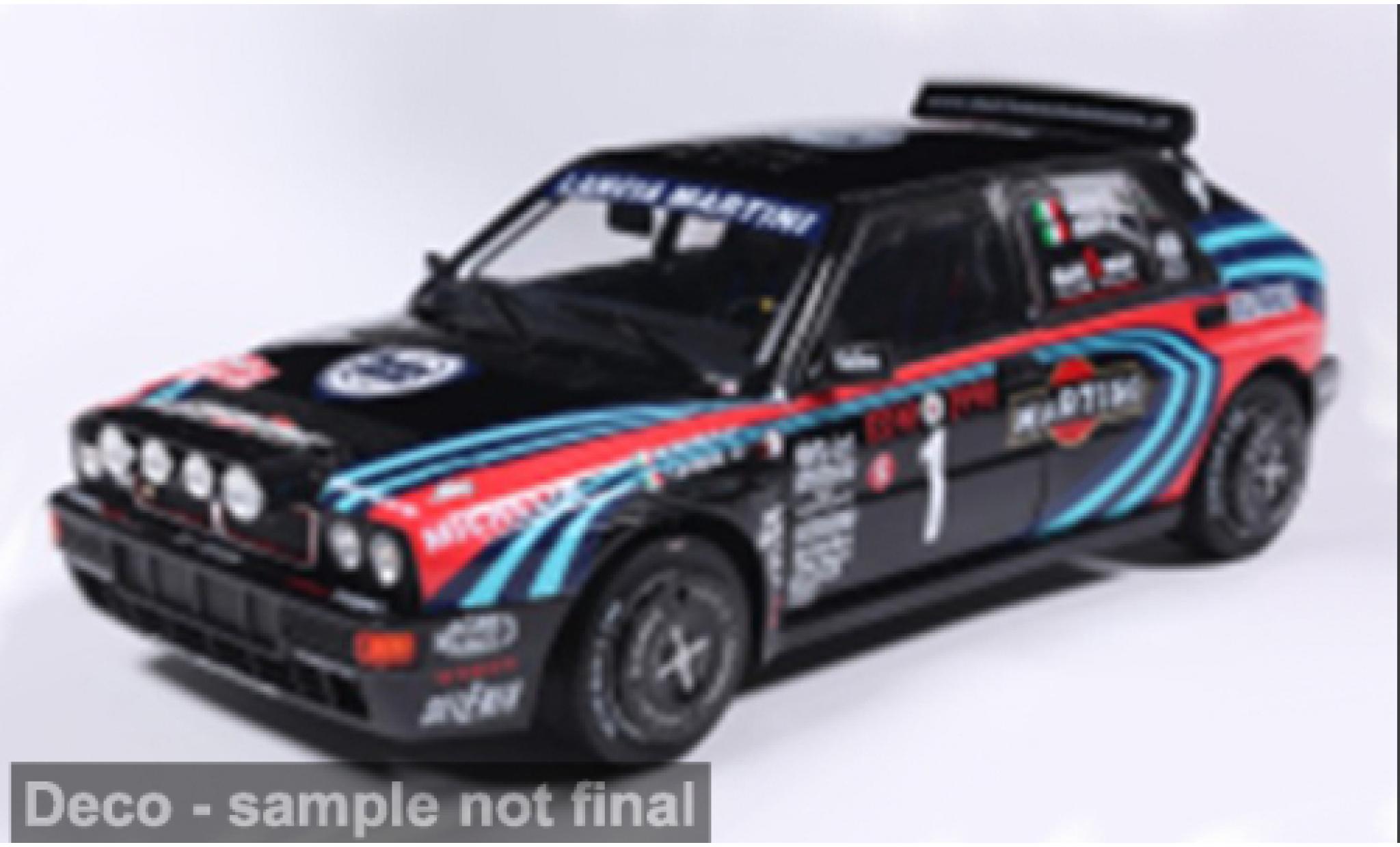Lancia Delta 1/18 Solido HF Integrale zwart/Dekor 1:18 modelauto