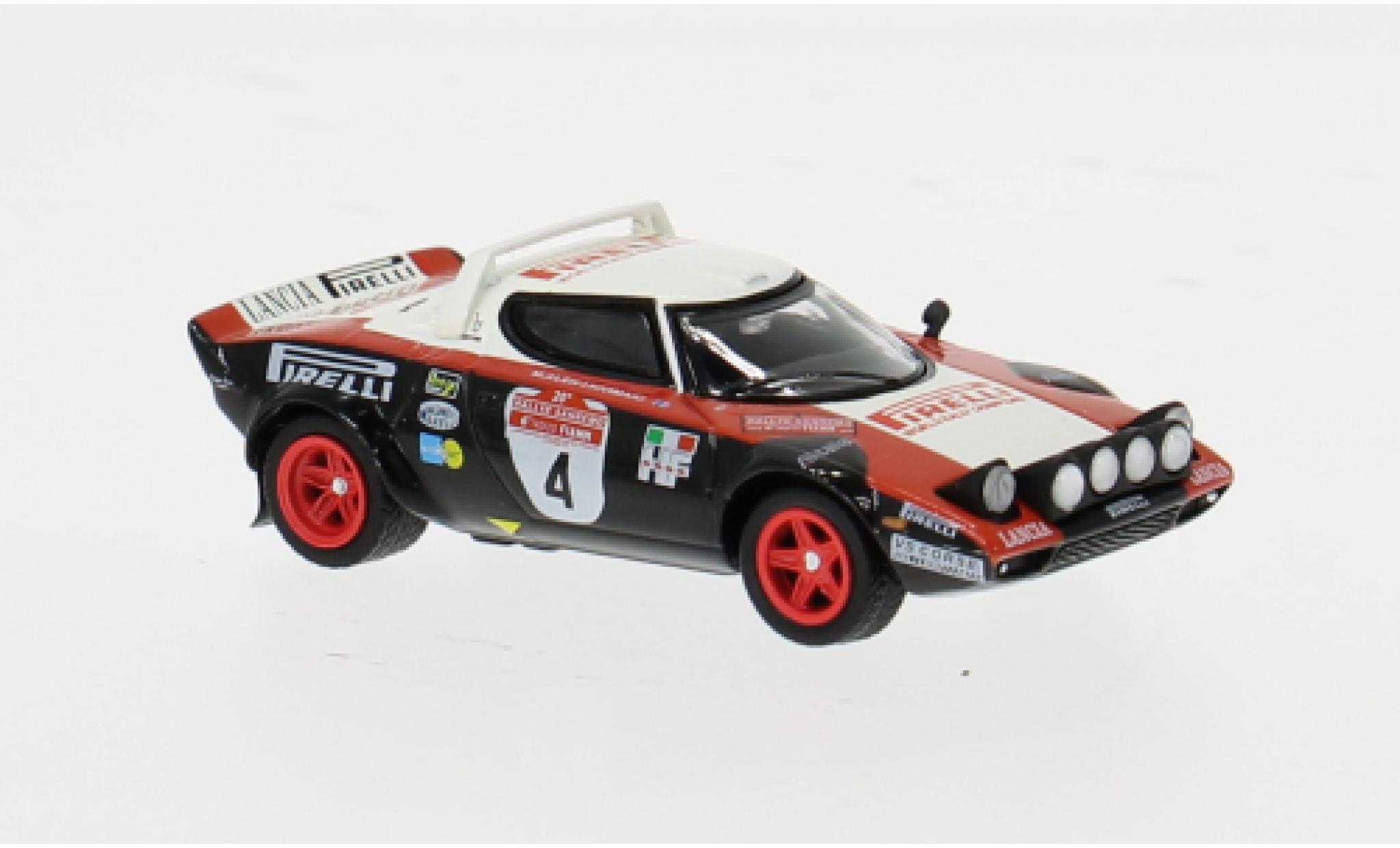 Lancia Stratos 1/64 Mini GT HF Rally San Remo 1978 #4 M.Alen/I.Kivim&auml;ki 1:64 modelauto
