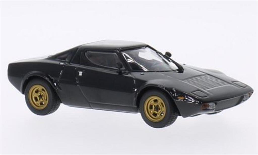 Lancia Stratos 1/43 Minichamps Stradale zwart modelauto