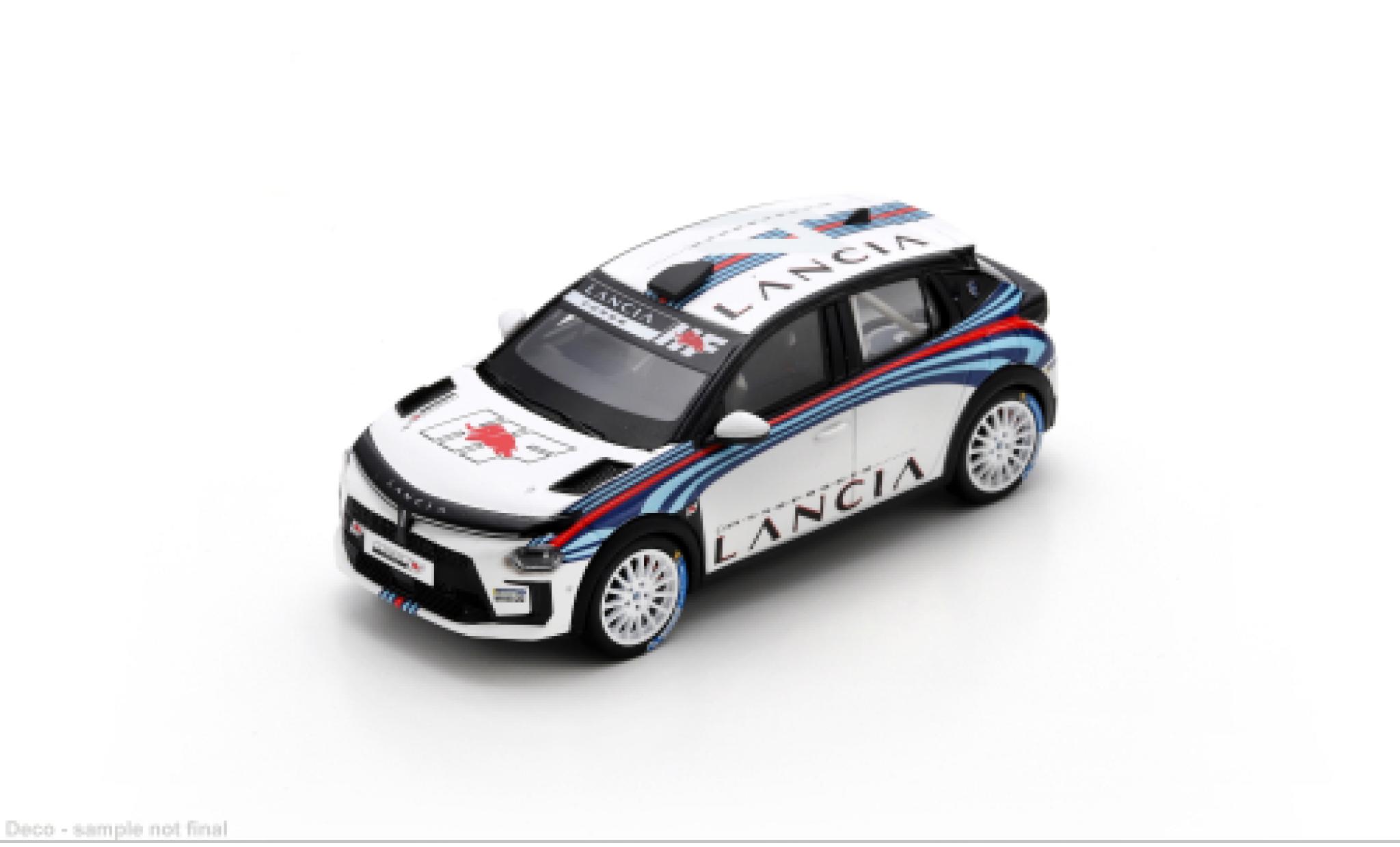 Lancia Ypsilon 1/43 Spark HF Rally4 Presentation wit/Dekor 1:43 modelauto