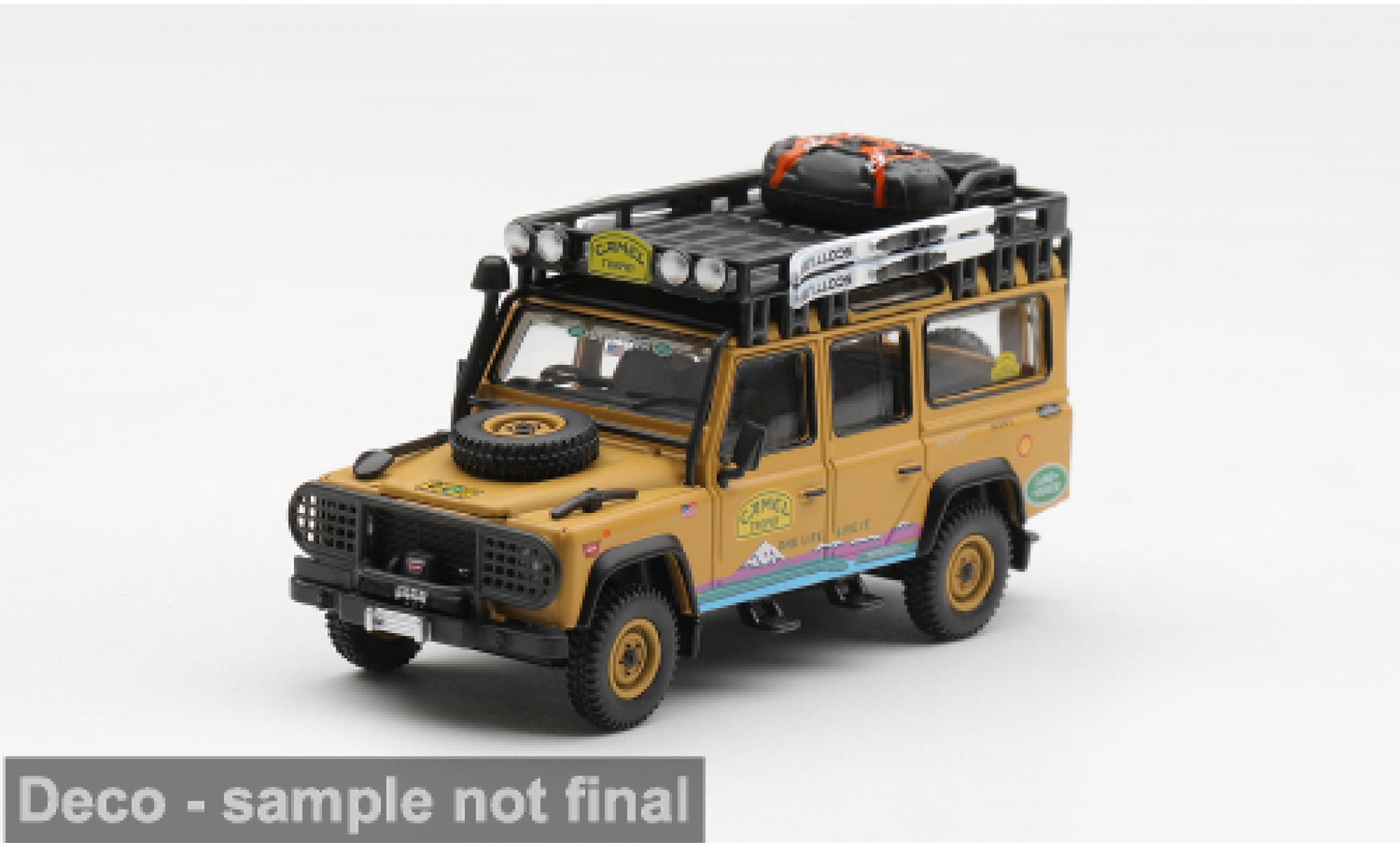 Land Rover Defender 1/64 Mini GT 110 Camel Trophy Camel Trophy Tierra del Fuego 1998 Camel Trophy Team USA Camel Trophy 1:64 modelauto