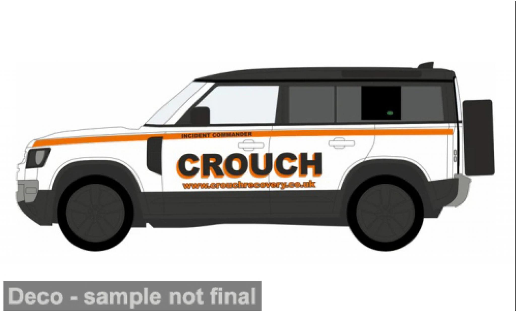 Land Rover Defender 1/76 Oxford 110 Crouch Recovery 1:76 modelauto