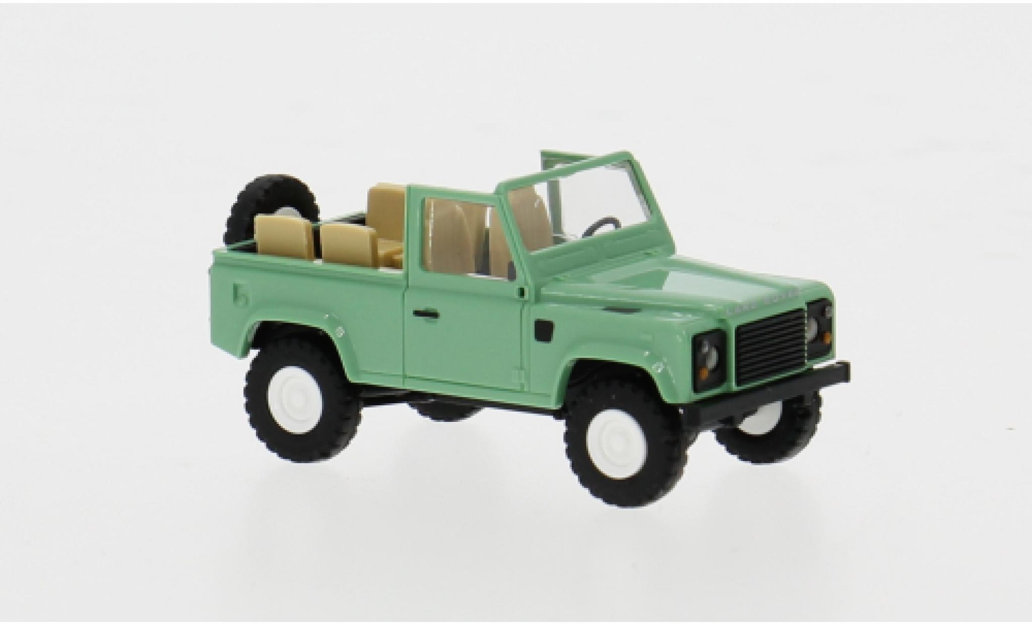 Land Rover Defender 1/87 Busch 90 blauw 1983 1:87 modelauto