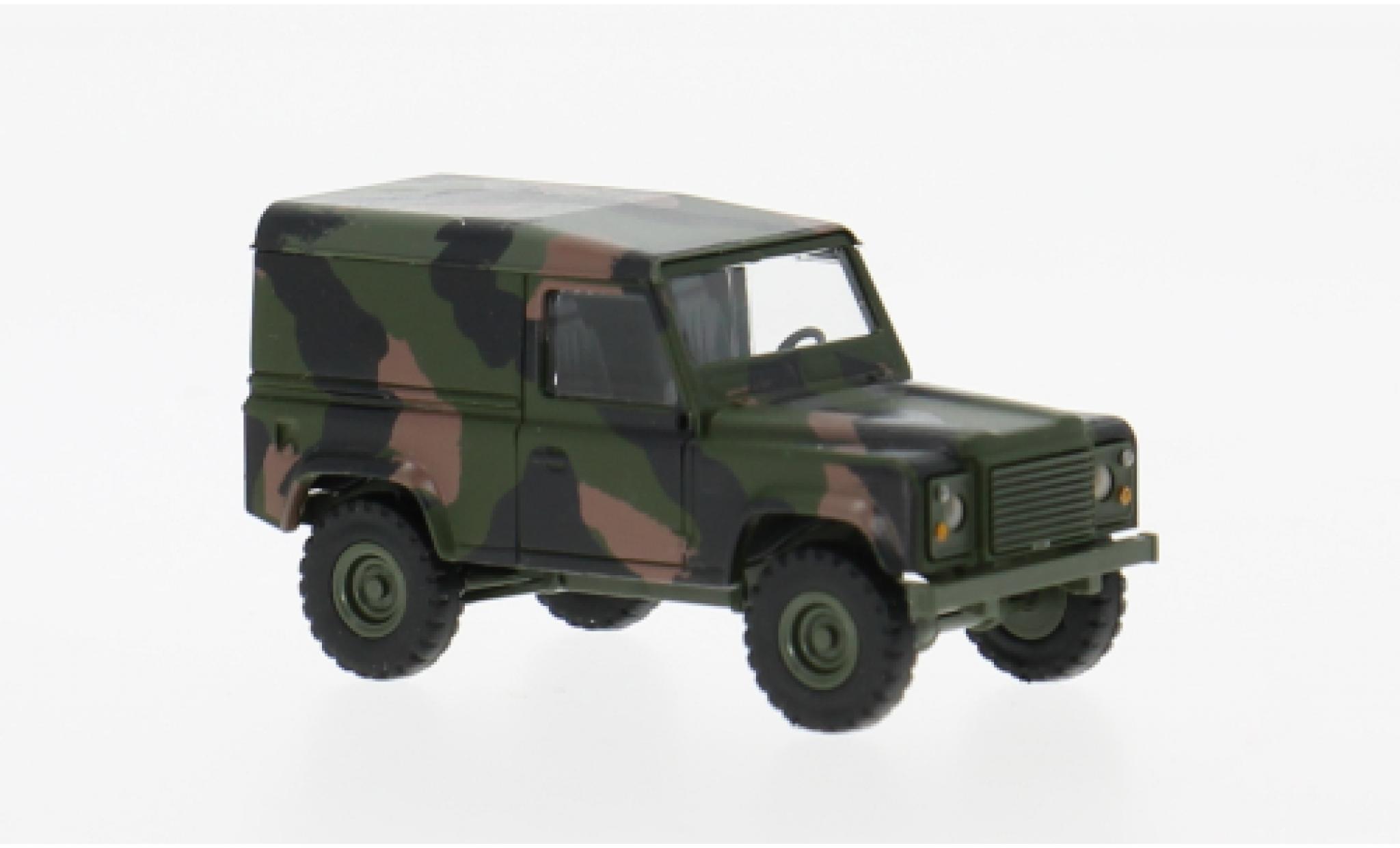 Land Rover Defender 1/87 Busch 90 Kasten oliv 1983 1:87 modelauto