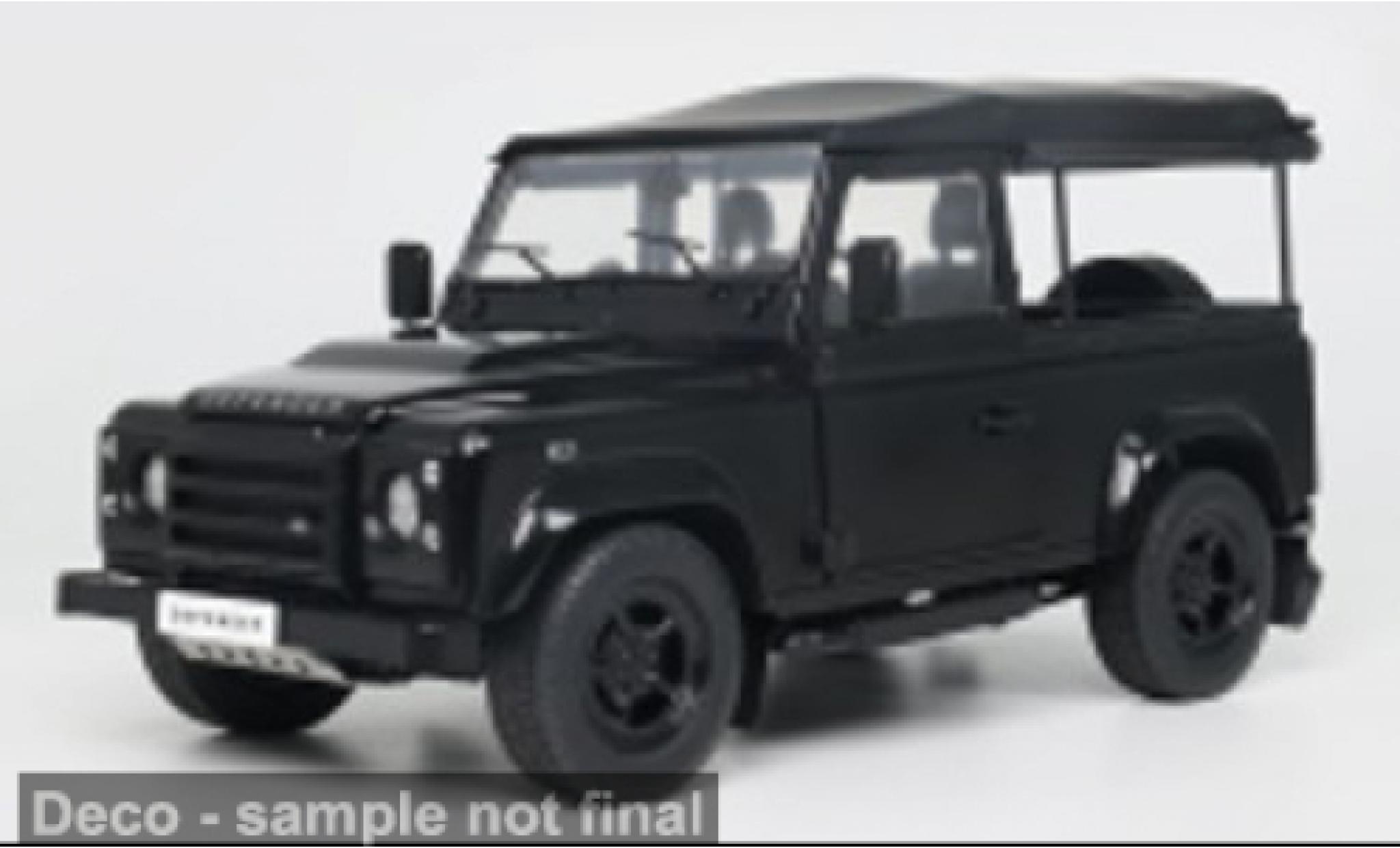Land Rover Defender 1/18 Solido 90 zwart 2016 1:18 modelauto