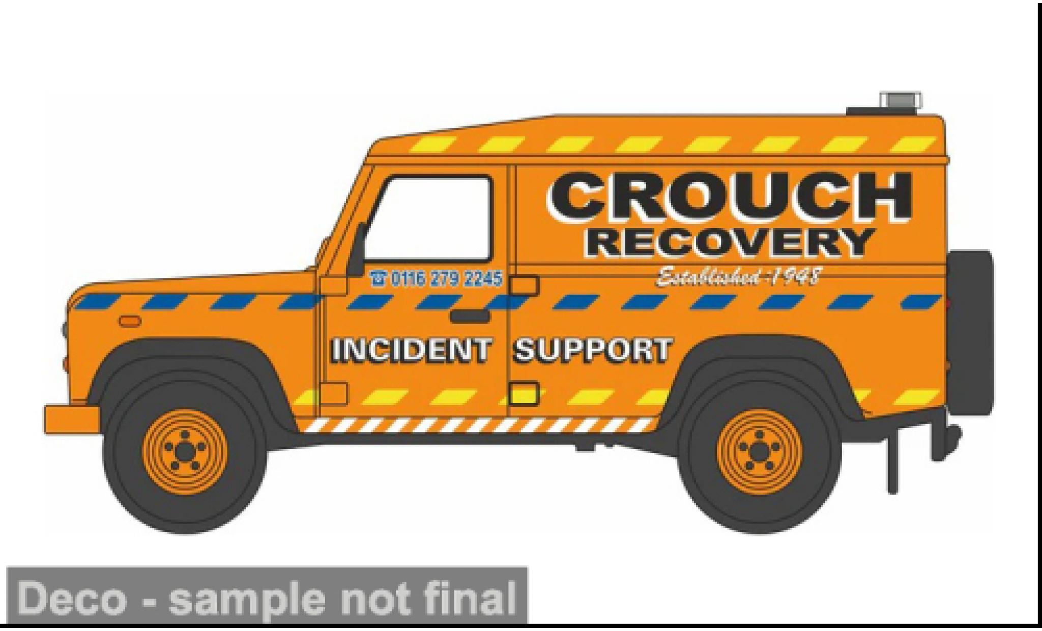 Land Rover Defender 1/76 Oxford Crouch Recovery 1:76 modelauto