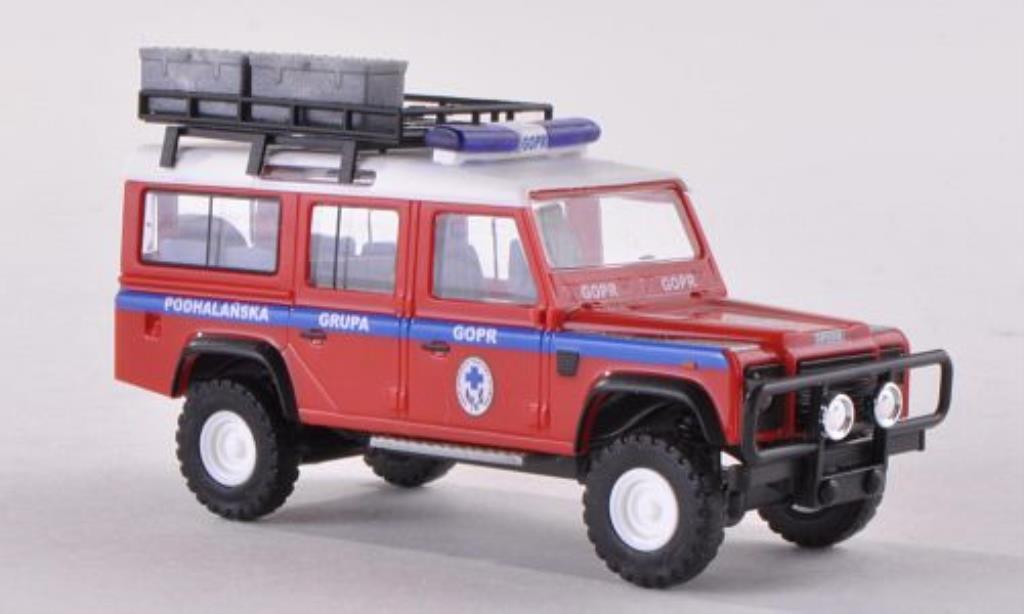 Land Rover Defender 1/87 Busch Podhalanska Grupa GOPR - Bergrettung Polen modelauto