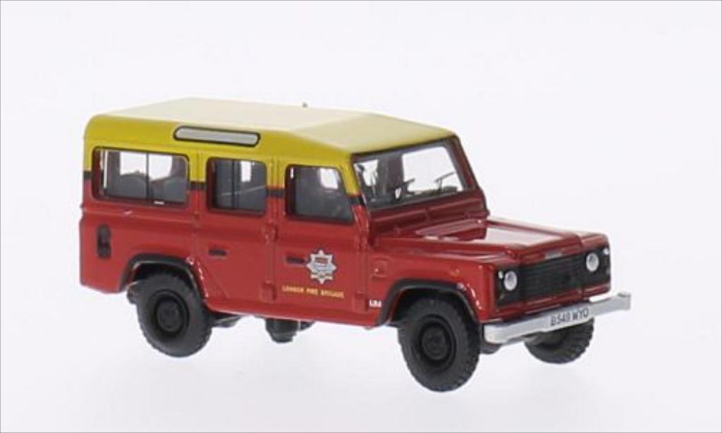 Land Rover Defender 1/76 Oxford Station Wagon RHD London Fire Brigade modelauto