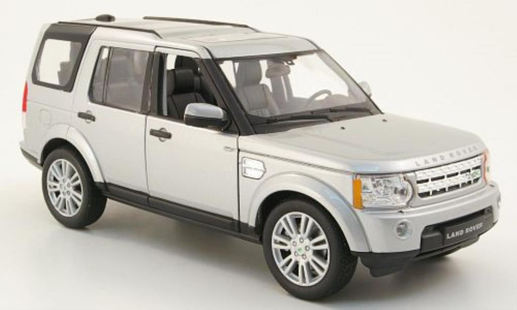 Land Rover Discovery 1/24 Welly 4 grijs modelauto