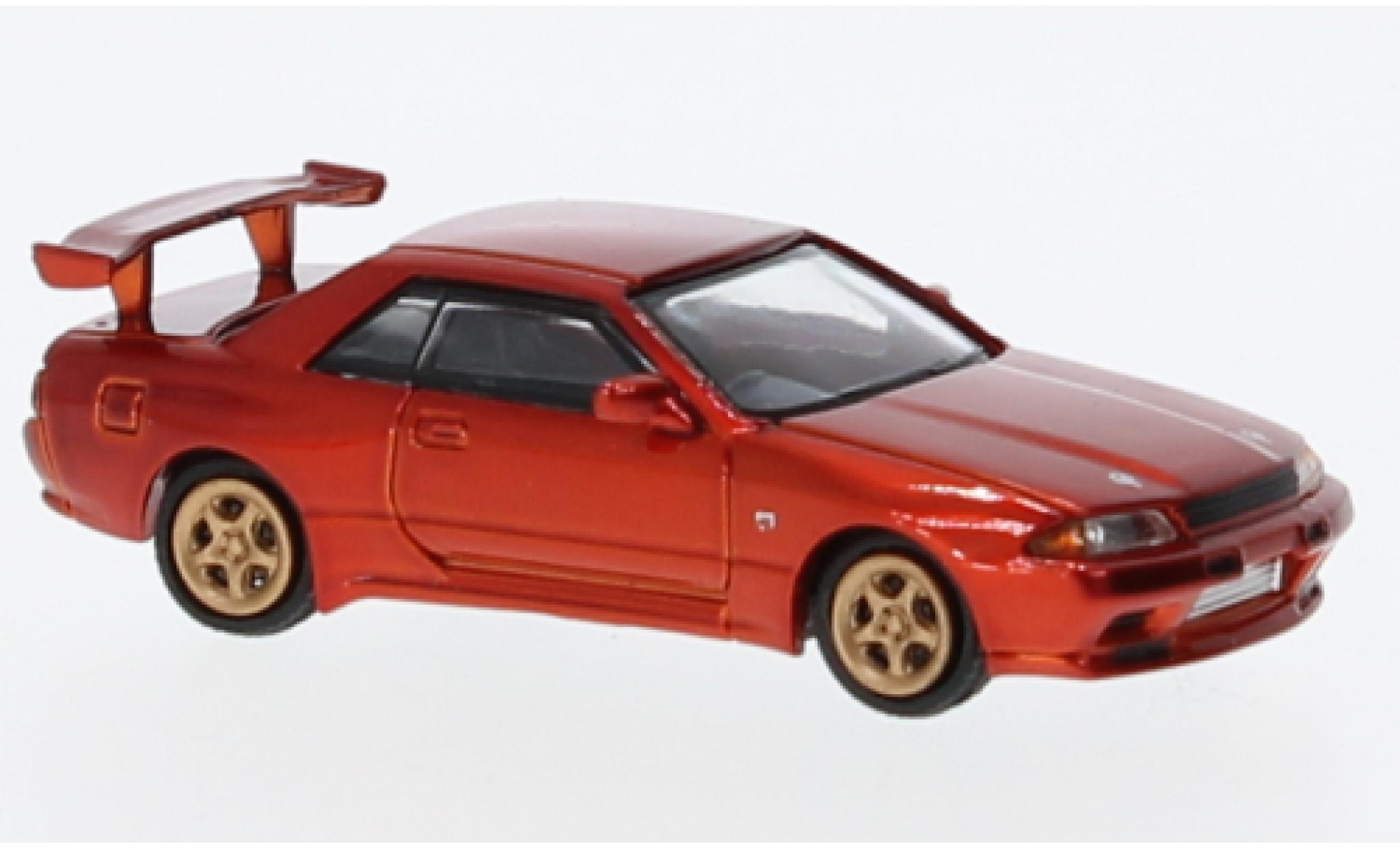 Nissan Skyline 1/87 Lang Feng Model GT-R (R32) metallic rood 1:87 modelauto
