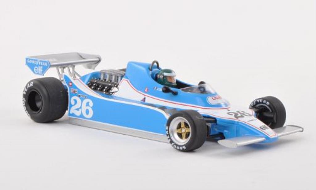 Ligier JS11 1/43 Spark No.26 Gitanes GP Zilverinien 1979 modelauto