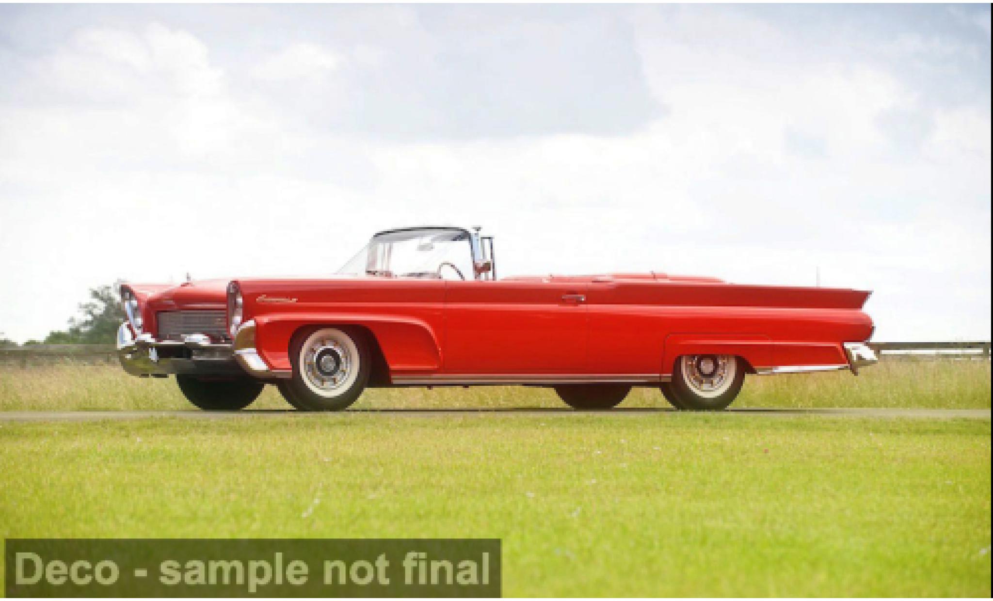 Lincoln Continental 1/18 Sun Star MKIII rood 1958 1:18 modelauto