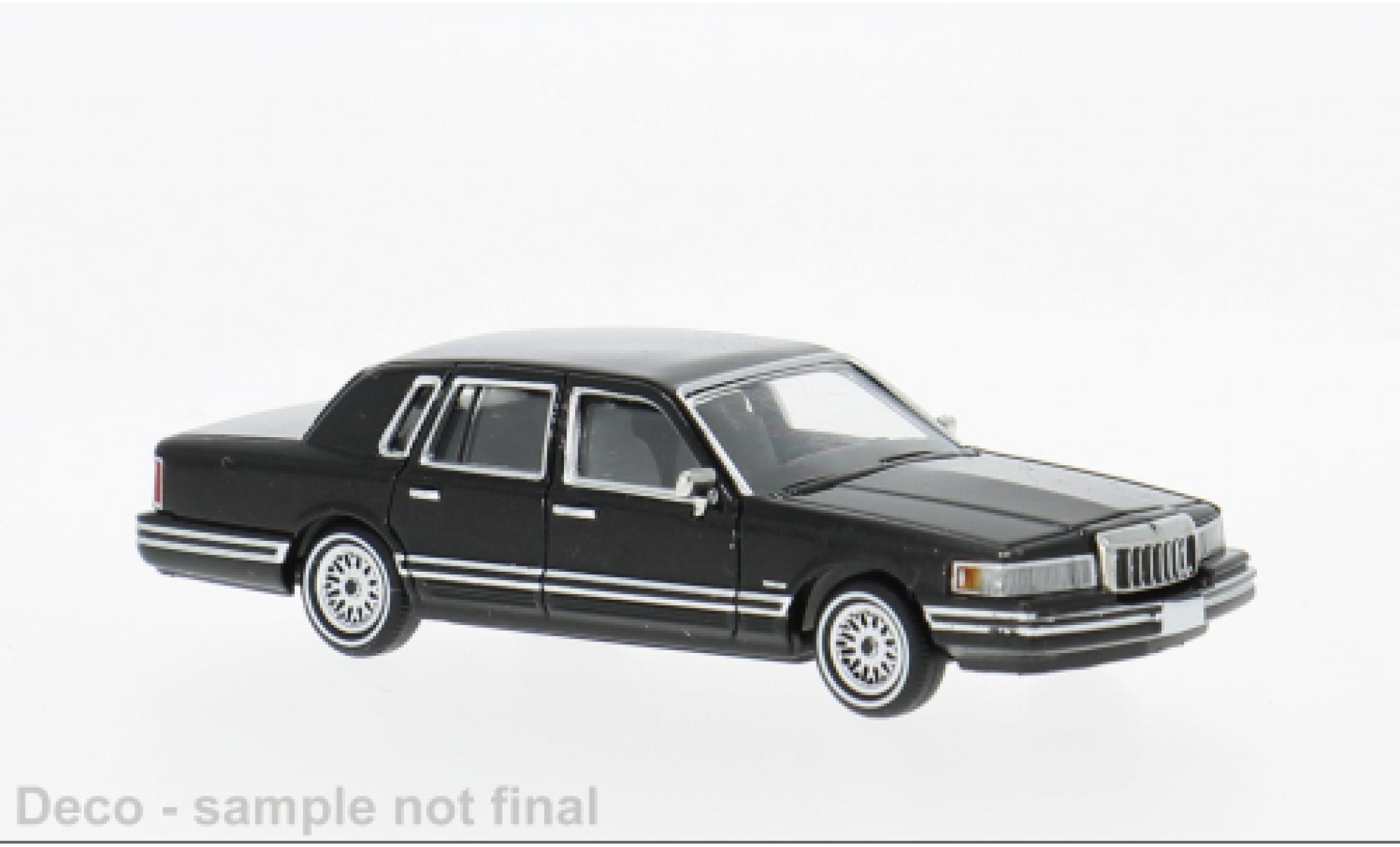 Lincoln Town Car 1/87 PCX87 zwart 1991 1:87 modelauto