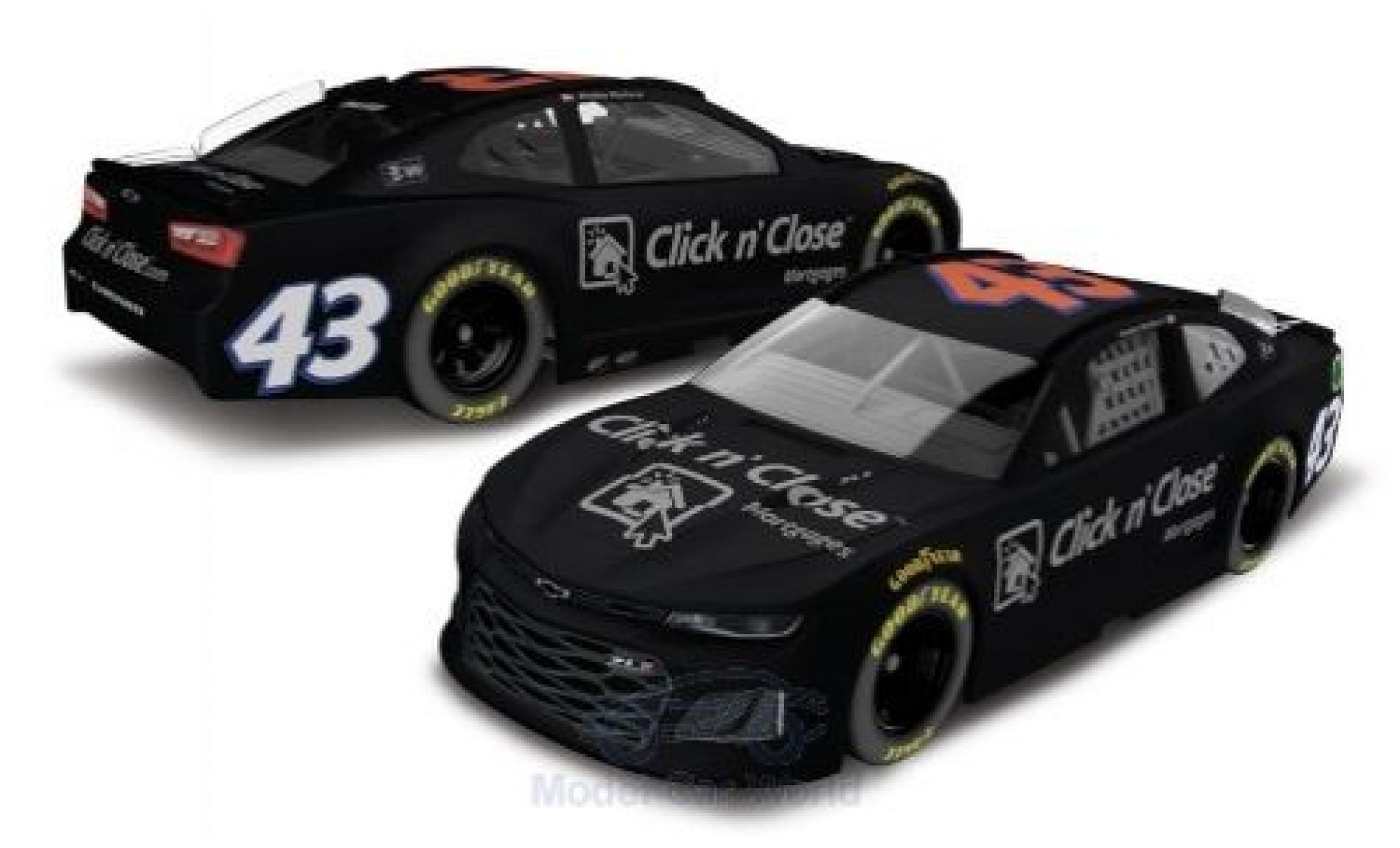 Chevrolet Camaro 1/64 Lionel Racing No.43 Richard Petty Motorsports Click n Close Nascar 2018 Testfahrzeug D.Wallace Jr. modelauto