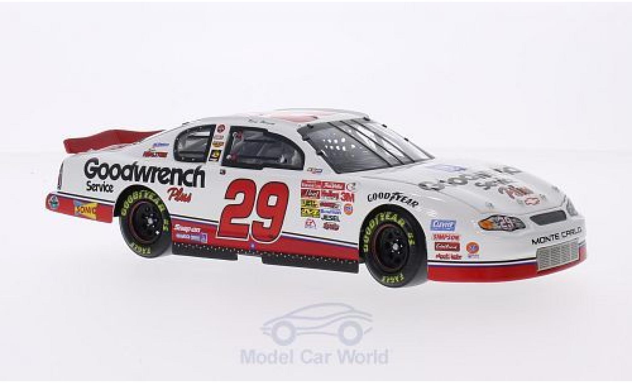 Chevrolet Monte Carlo 1/24 Lionel Racing No.29 Richard Childress Racing GM Goodwrench Service Plus Nascar 2001 K.Harvick modelauto