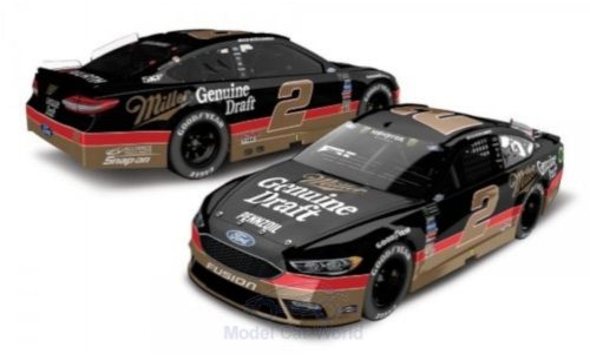 Ford Fusion 1/64 Lionel Racing No.2 Team Penske Miller Genuine Draft Nascar 2018 B.Keselowski modelauto