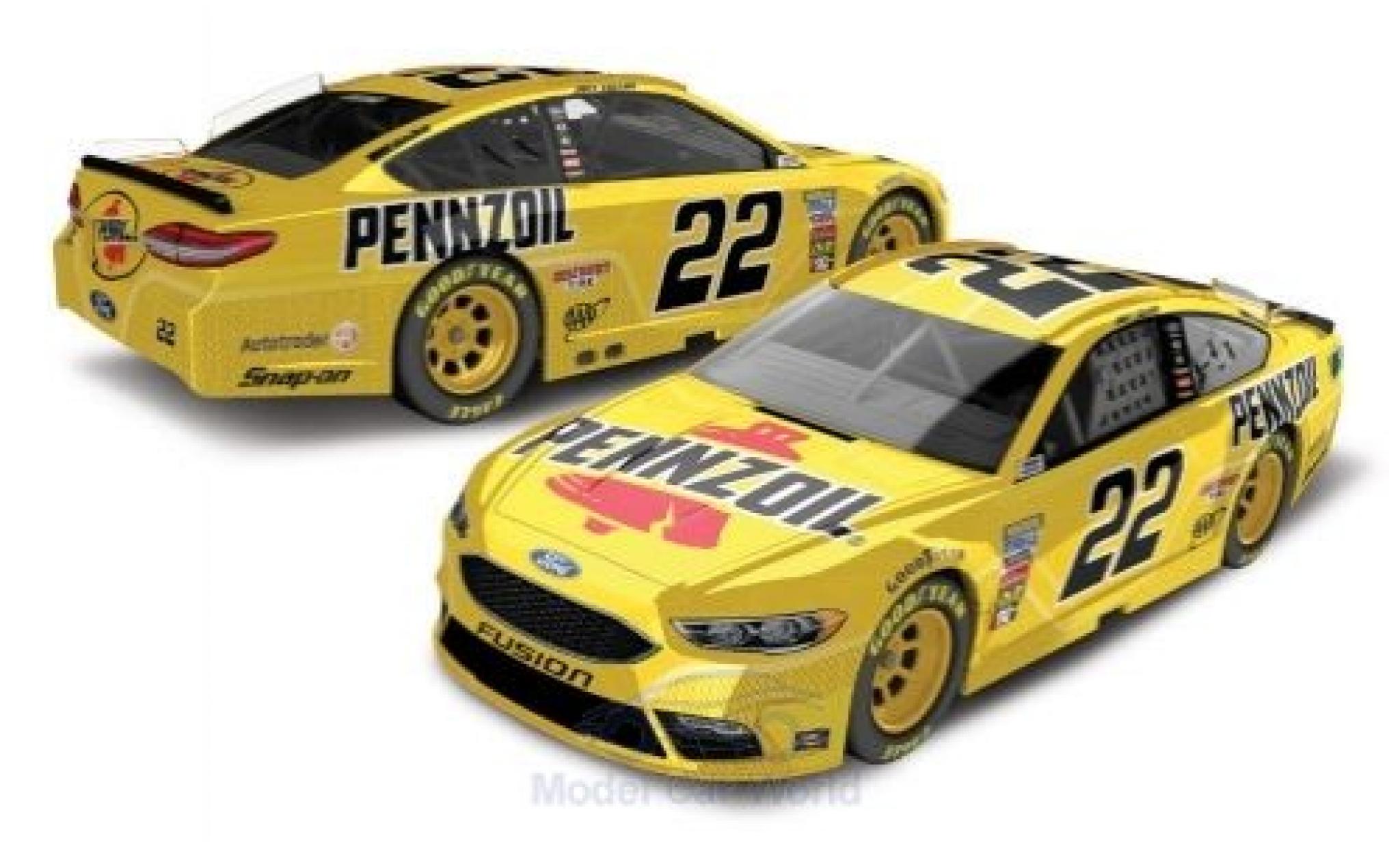 Ford Fusion 1/64 Lionel Racing No.22 Team Penske Pennzoil Nascar 2018 J.Logano modelauto