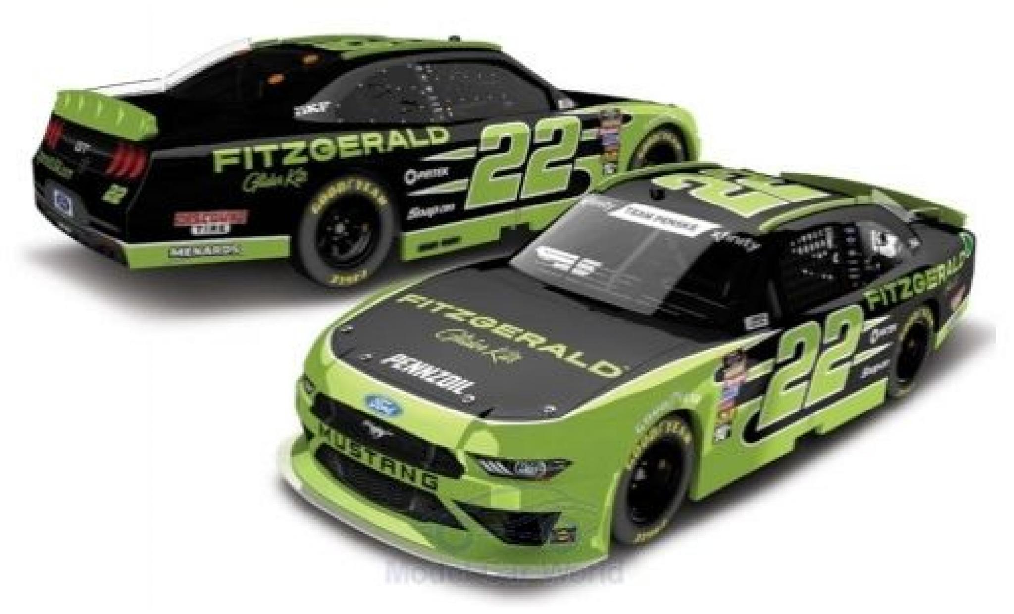 Ford Mustang 1/64 Lionel Racing No.22 Team Penske Fitzgerald Nascar 2018 modelauto