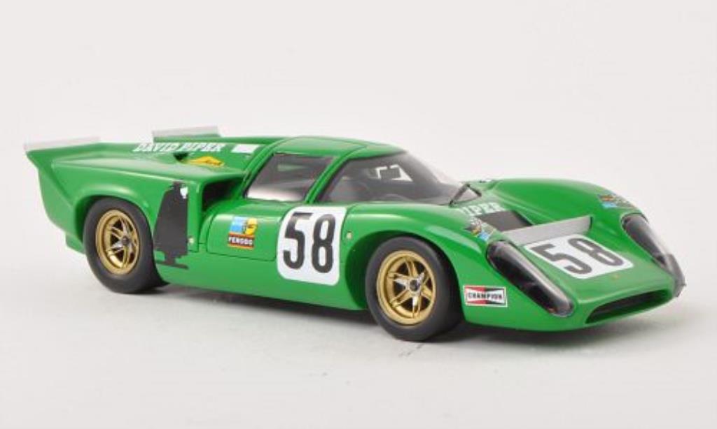 Lola T70 1/43 Spark MK3B No.58 David Piper Vainqueur Magny-Cours 1970 modelauto