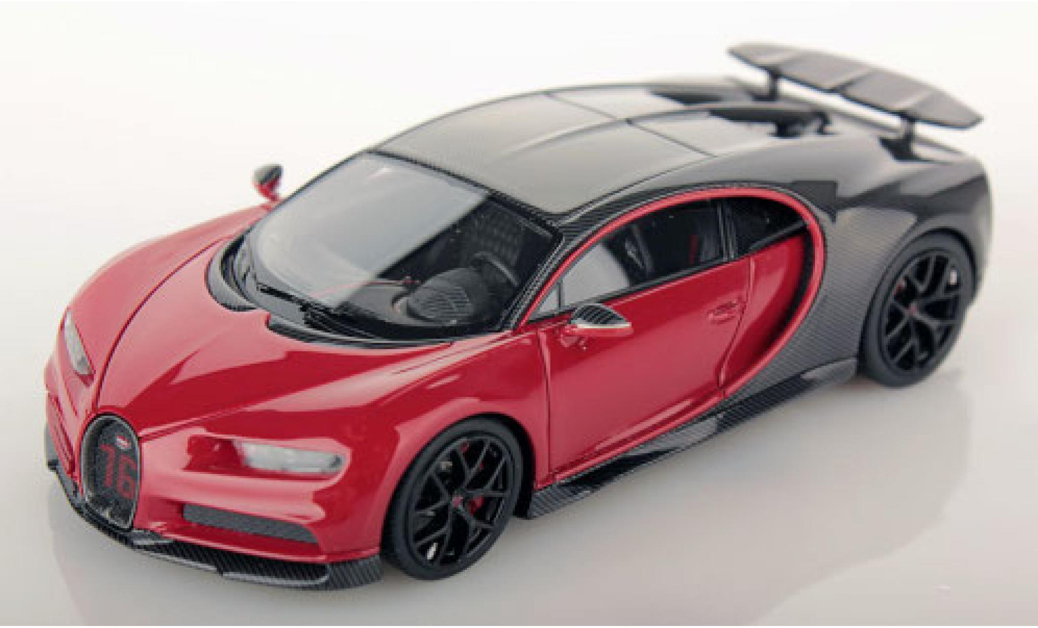 Bugatti Chiron 1/43 Look Smart Sport grijs/rood 2019 modelauto