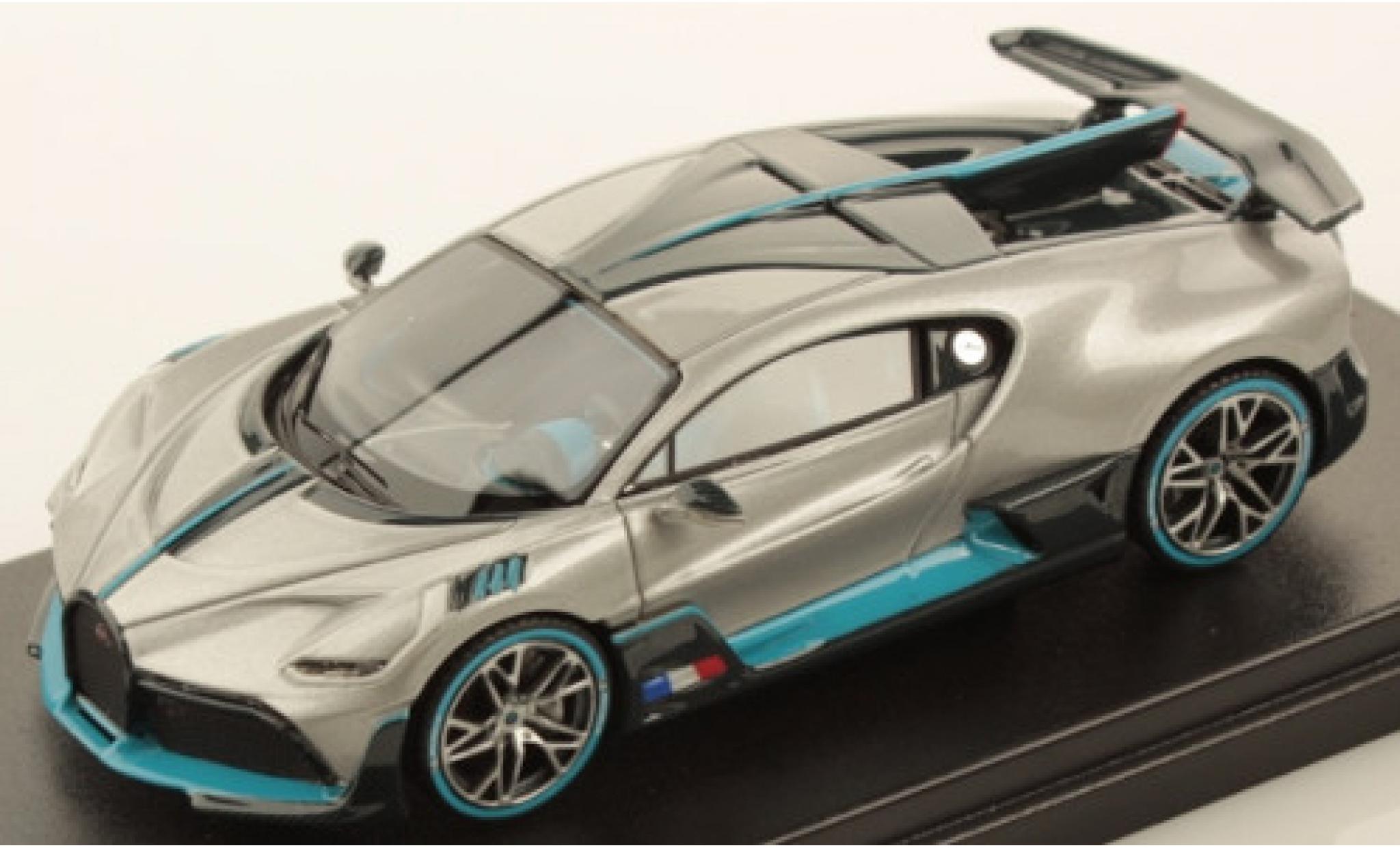 Bugatti Divo 1/43 Look Smart metallic grijs/Dekor 2018 modelauto
