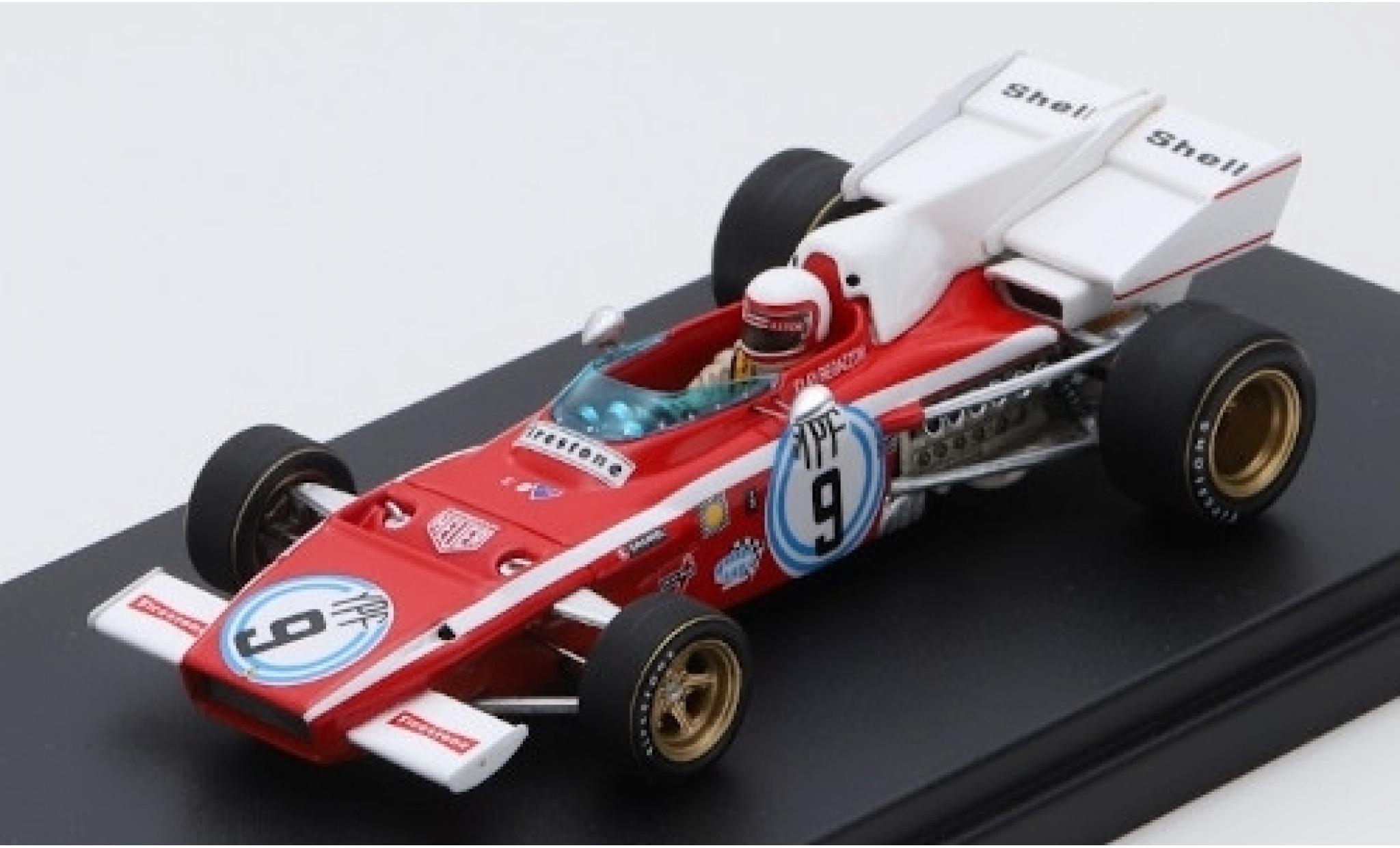 Ferrari 312 1/43 Look Smart B2 No.9 Scuderia Formel 1 GP Zilverinien 1972 C.Regazzoni modelauto