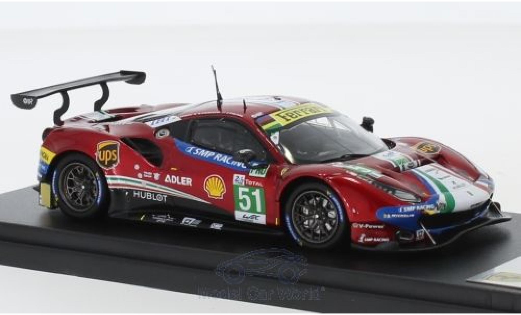 Ferrari 488 1/43 Look Smart GTE Evo No.51 AF Corse 24h Le Mans 2018 A.Pier Guidi/J.Calado/D.Serra modelauto