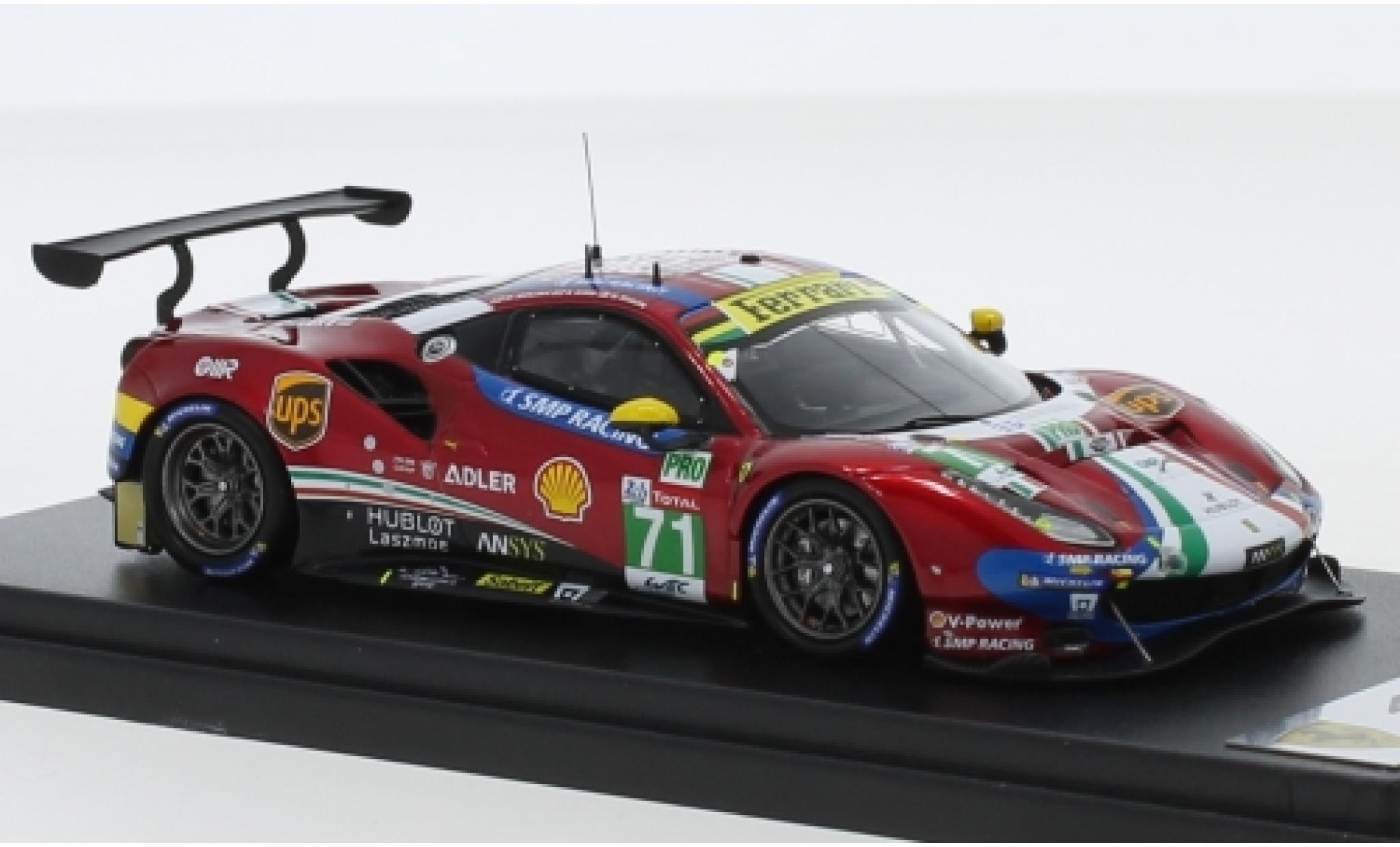 Ferrari 488 1/43 Look Smart GTE Evo No.71 AF Corse - SMP Racing 24h Le Mans 2019 D.Rigon/S.Bird/M.Molina modelauto