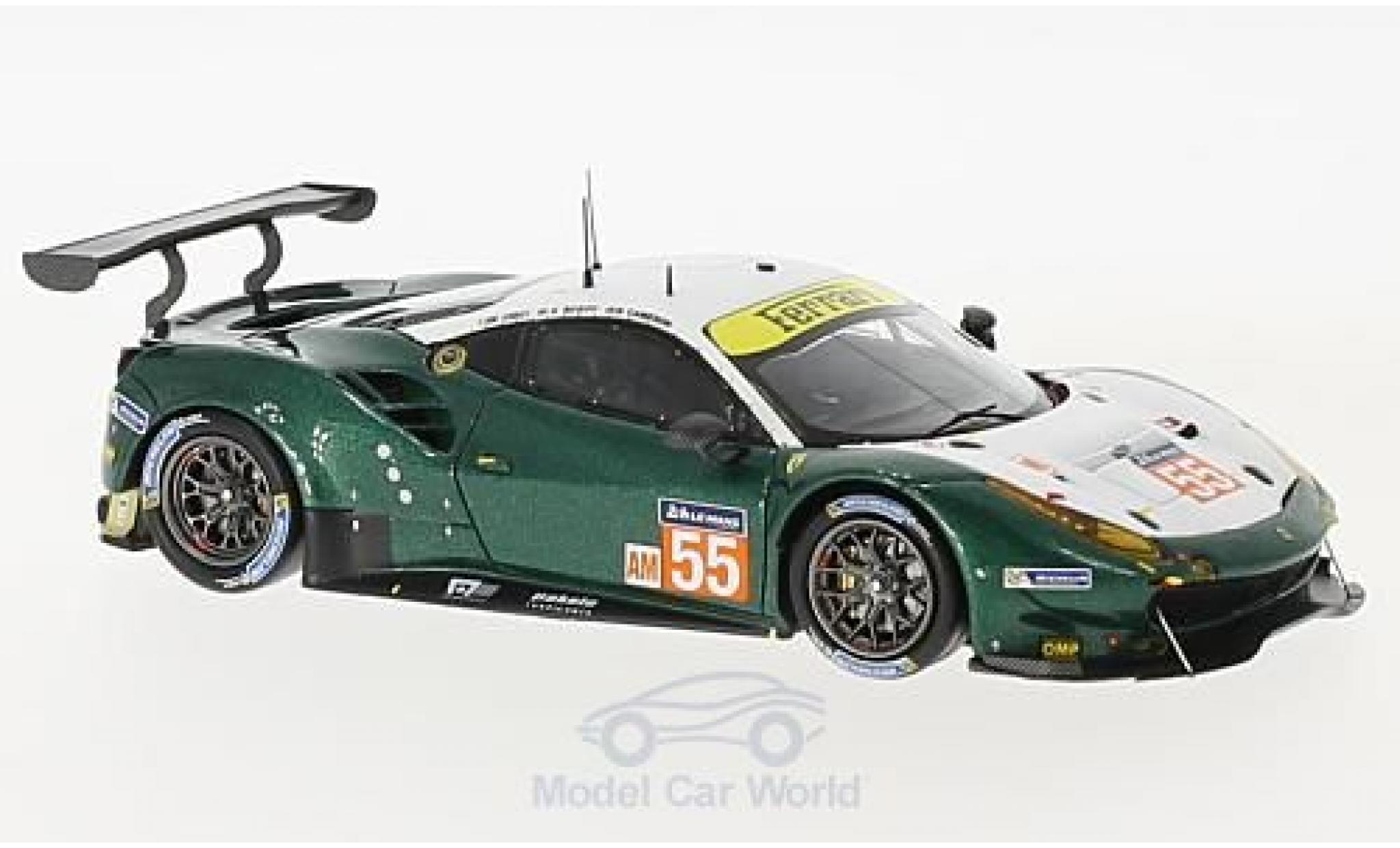 Ferrari 488 1/43 Look Smart GTE No.55 Spirit of Race 24h Le Mans 2017 D.Cameron/A.Scott/M.Cioci modelauto