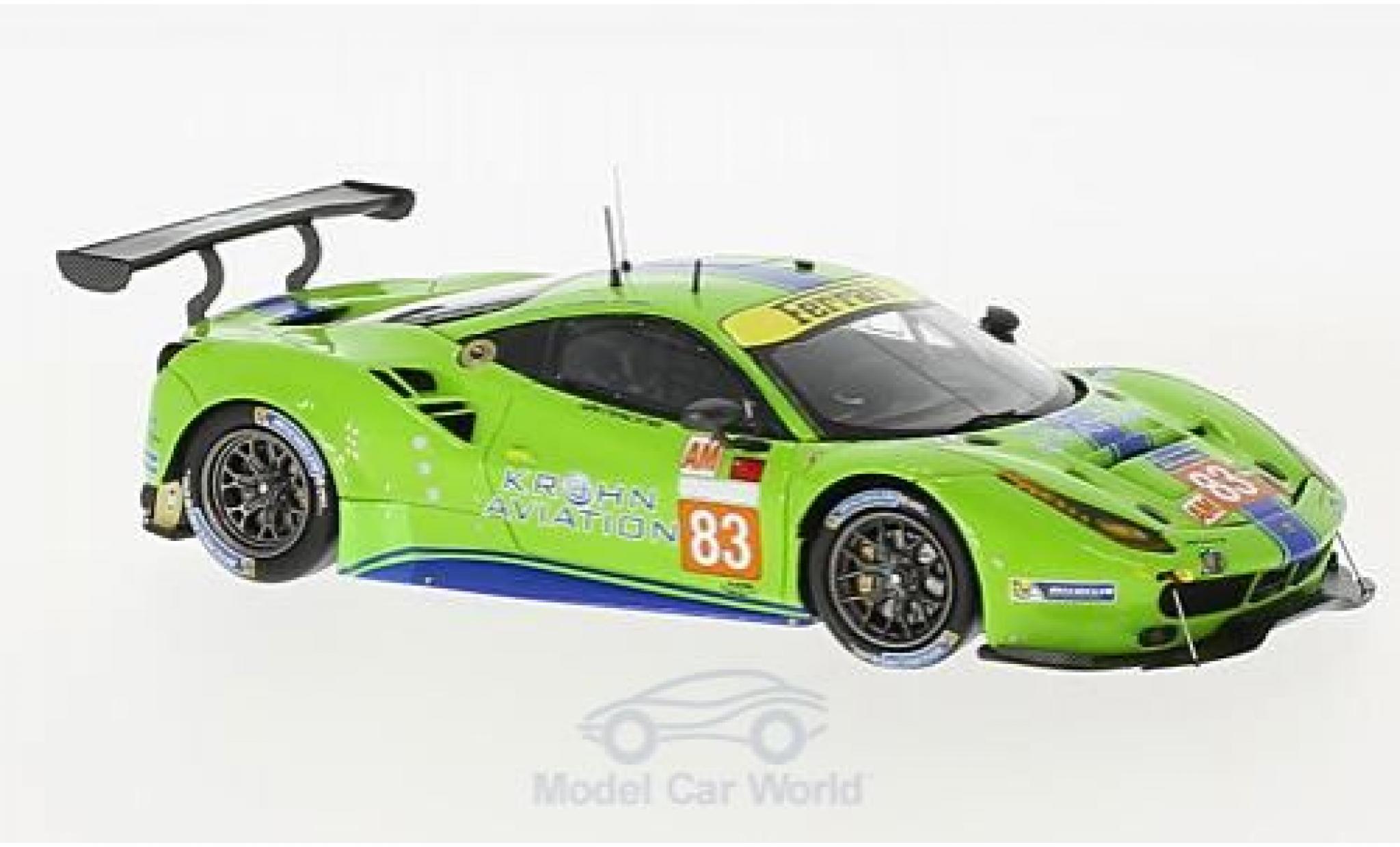 Ferrari 488 1/43 Look Smart GTE No.83 DH Racing 24h Le Mans 2017 T.Krohn/N.J&ouml;nsson/A.Bertolini modelauto