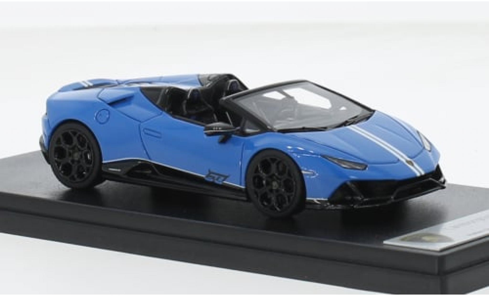 Lamborghini Huracan 1/43 Look Smart Evo Spyder blauw 2022 1:43 modelauto