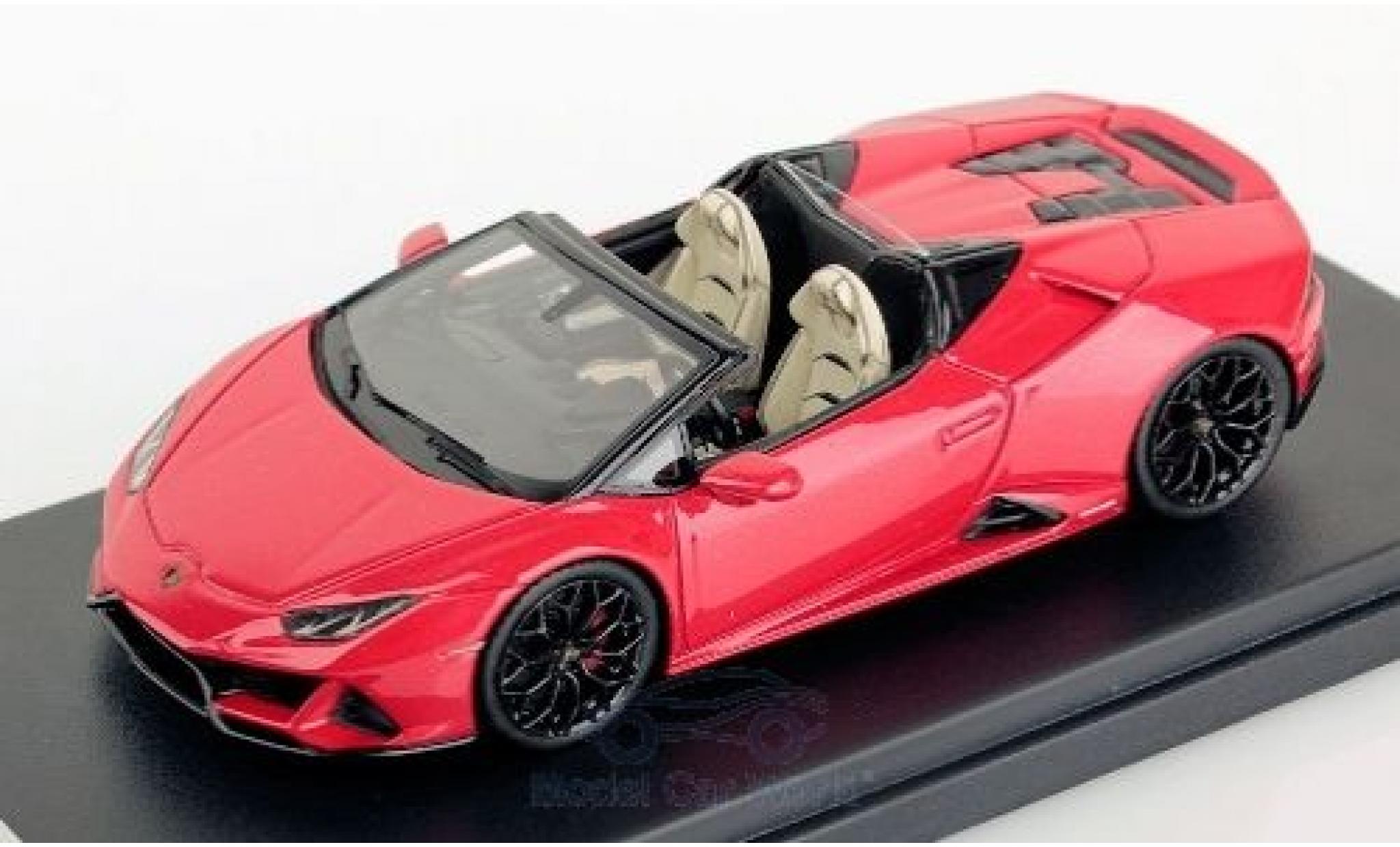 Lamborghini Huracan 1/43 Look Smart Evo Spyder rood 2019 modelauto
