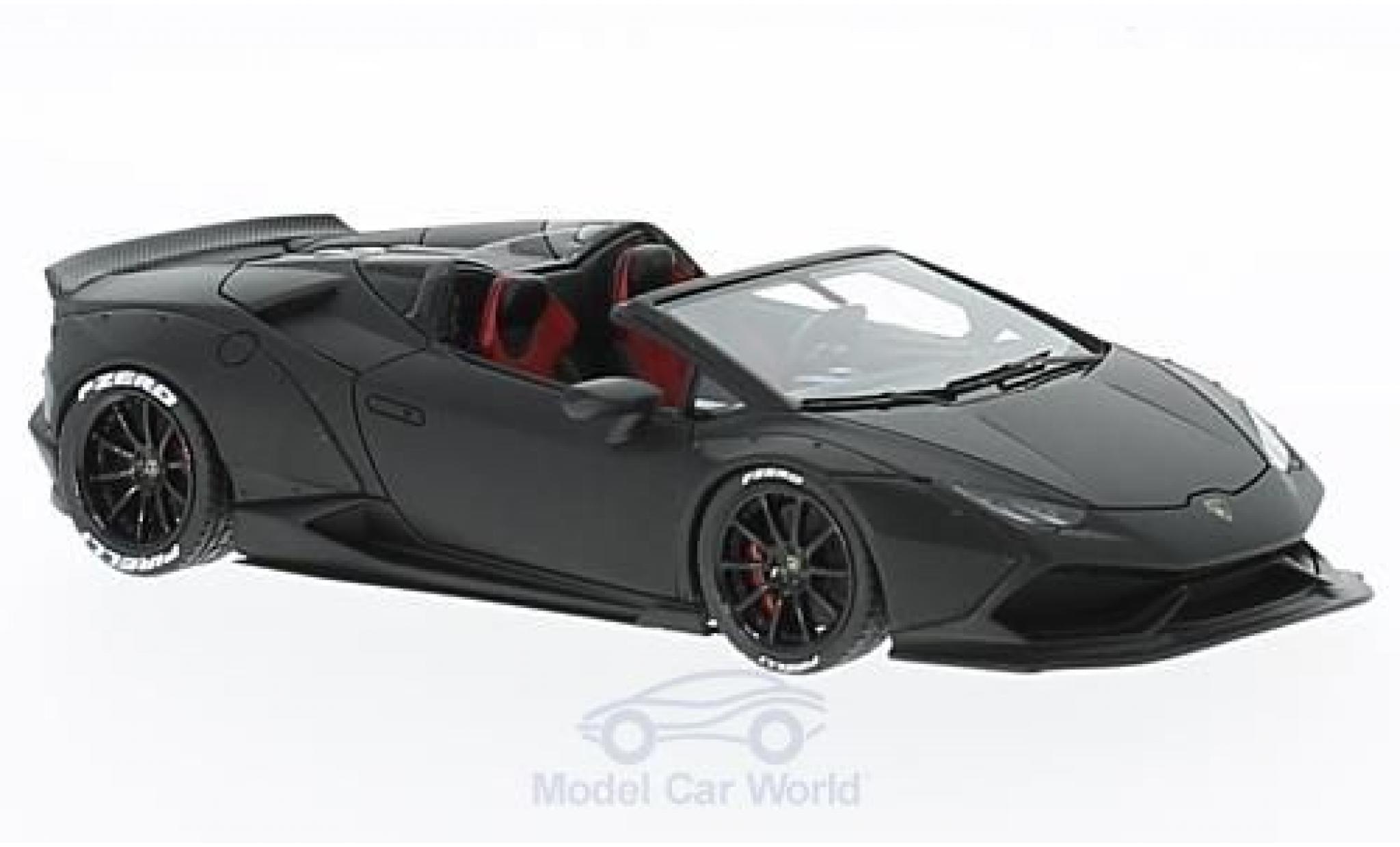 Lamborghini Huracan 1/43 Look Smart Spyder matt-zwart Aftermarket modelauto