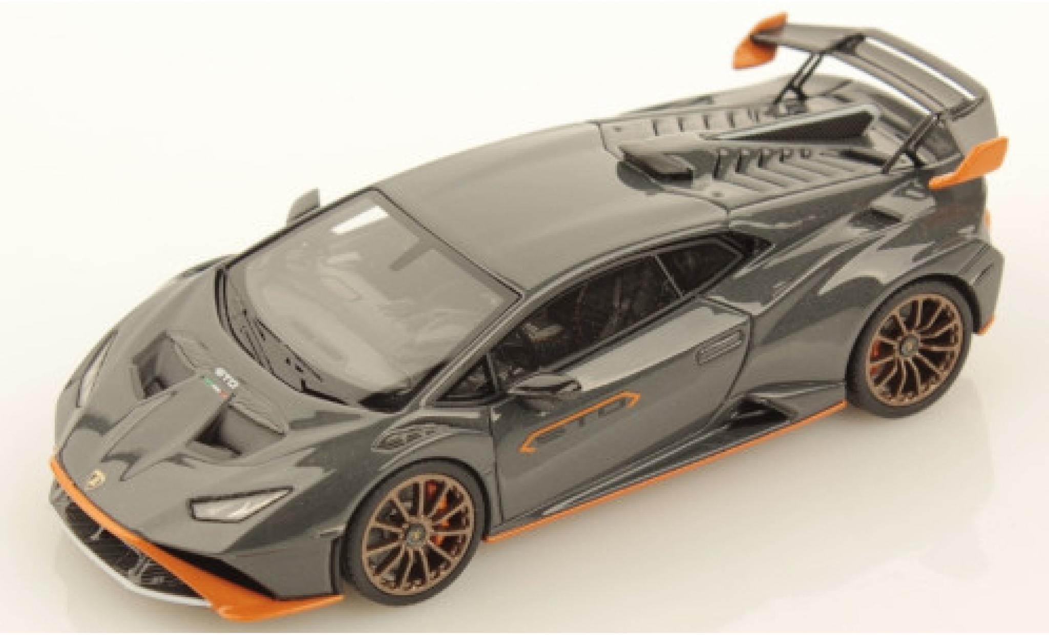 Lamborghini Huracan 1/43 Look Smart STO metallic grijs/metallic oranje modelauto