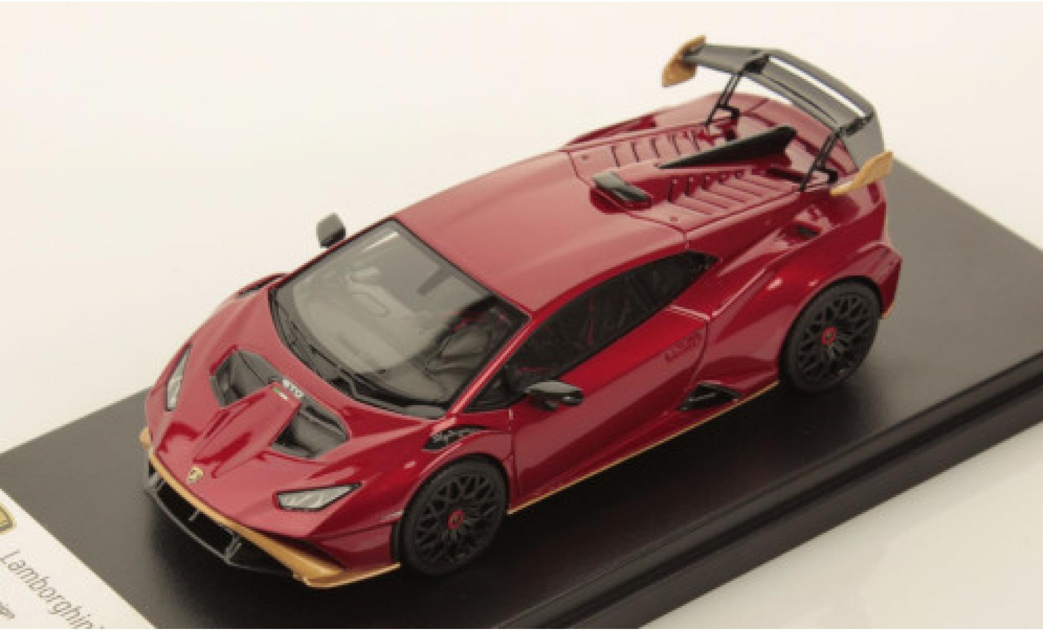 Lamborghini Huracan 1/43 Look Smart STO metallic rood/gold 2021 modelauto