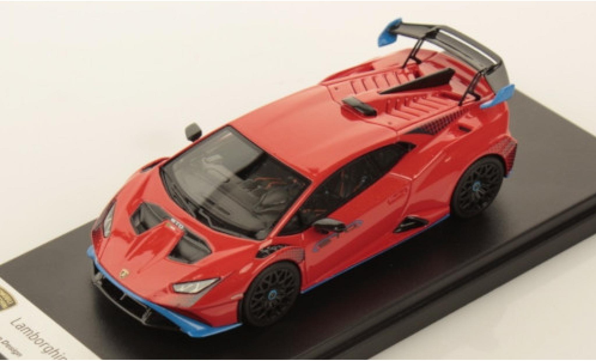 Lamborghini Huracan 1/43 Look Smart STO oranje/blauw 2021 modelauto