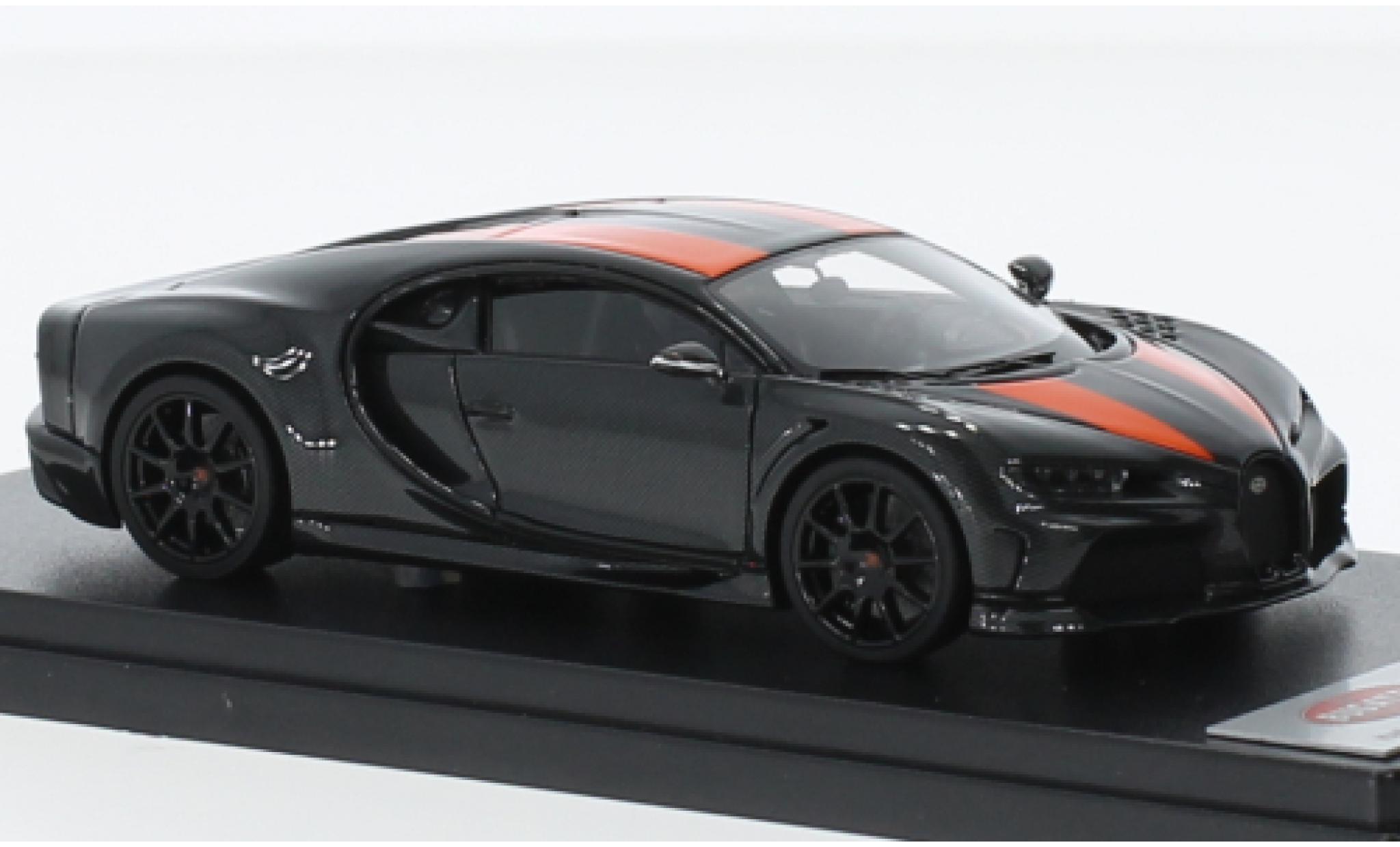 Bugatti Chiron 1/43 Look Smart Super Sport 300+ carbon/oranje 2022 modelauto