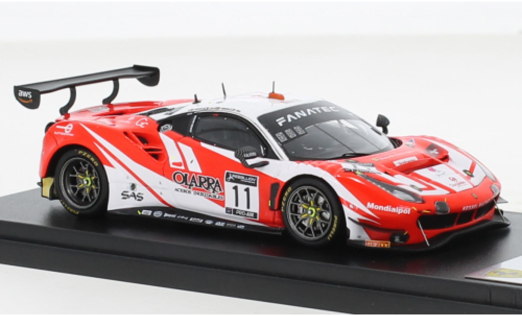 Ferrari 488 1/43 Look Smart GT3 EVO No.11 Kessel Racing 24h Spa 2021 modelauto