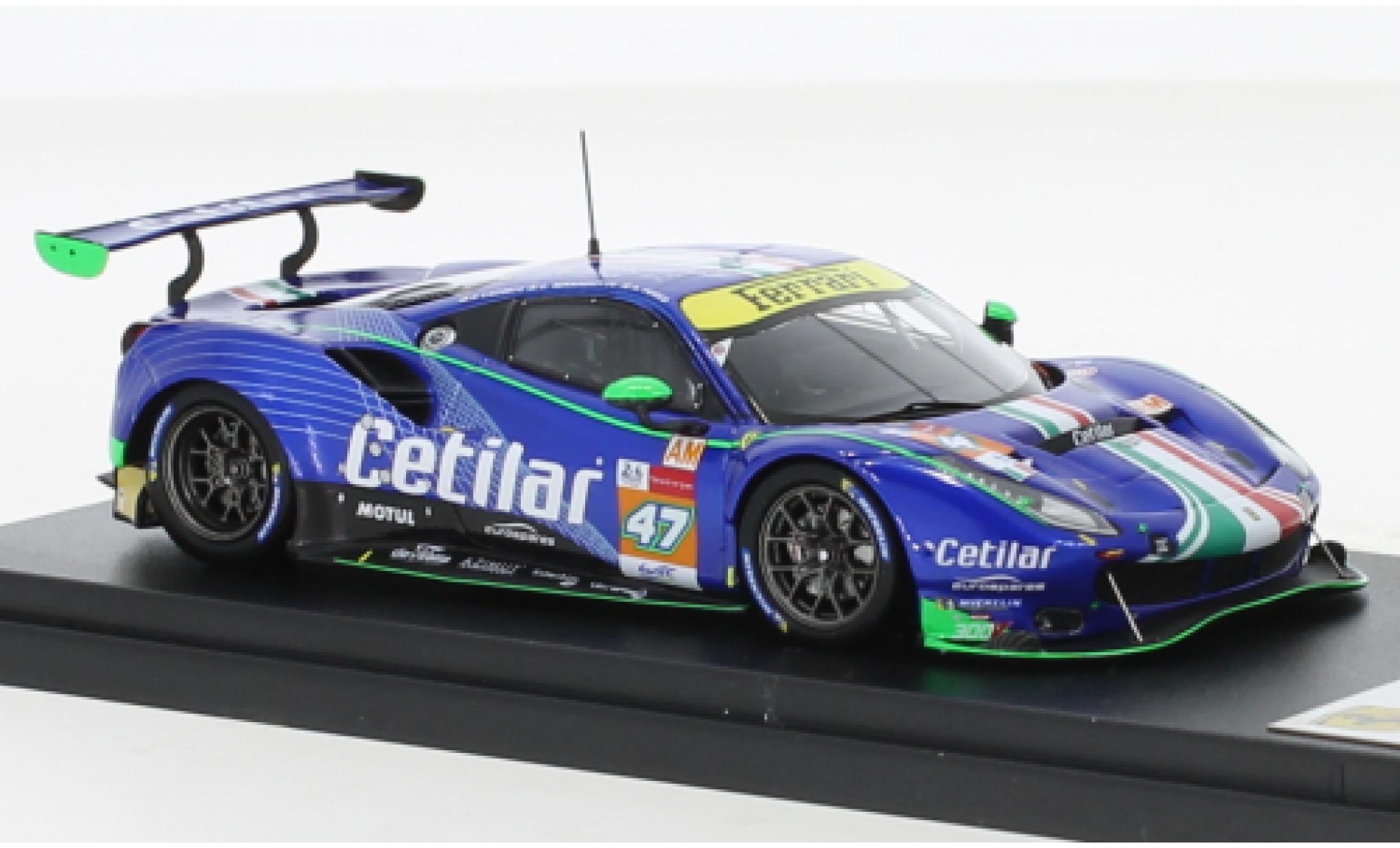 Ferrari 488 1/43 Look Smart GTE EVO No.47 Cetilar Racing 24h Le Mans 2021 modelauto
