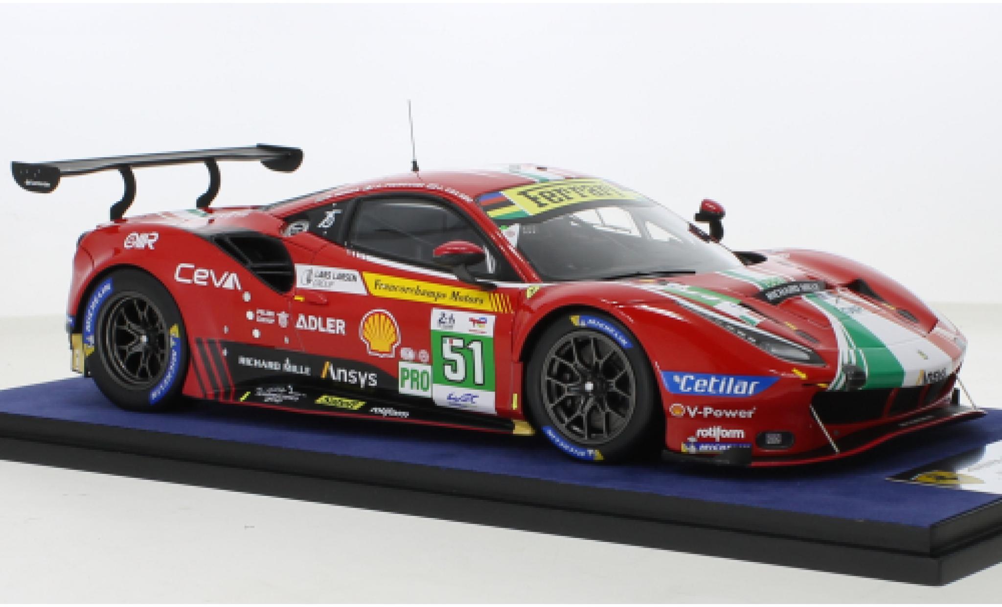 Ferrari 488 1/43 Look Smart GTE EVO No.51 AF Corse 24h Le Mans 2022 modelauto