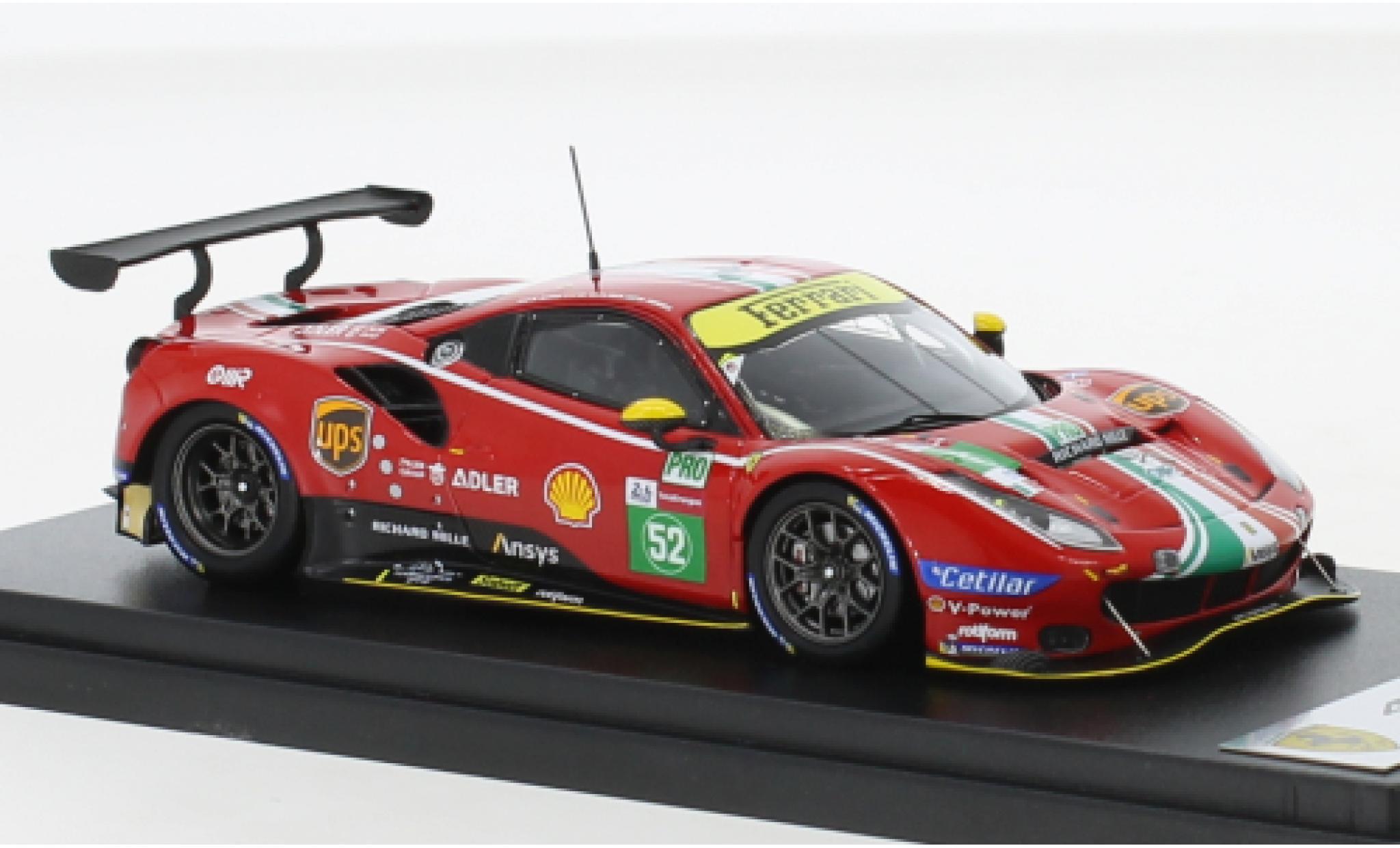 Ferrari 488 1/43 Look Smart GTE EVO No.52 AF Corse 24h Le Mans 2021 modelauto