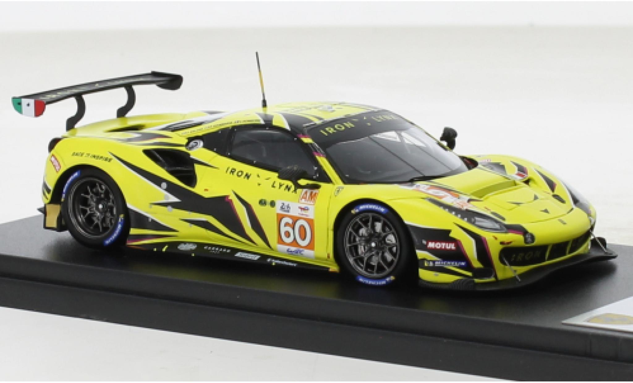 Ferrari 488 1/43 Look Smart GTE EVO No.60 Iron Lynx 24h Le Mans 2022 modelauto